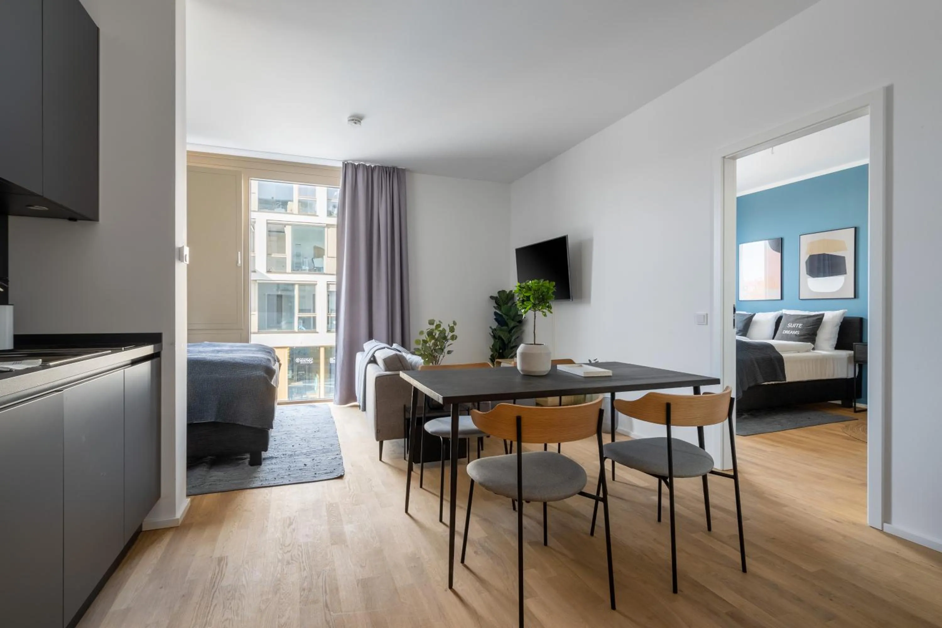 Bed in Limehome Potsdam Annemarie-Wolff-Platz