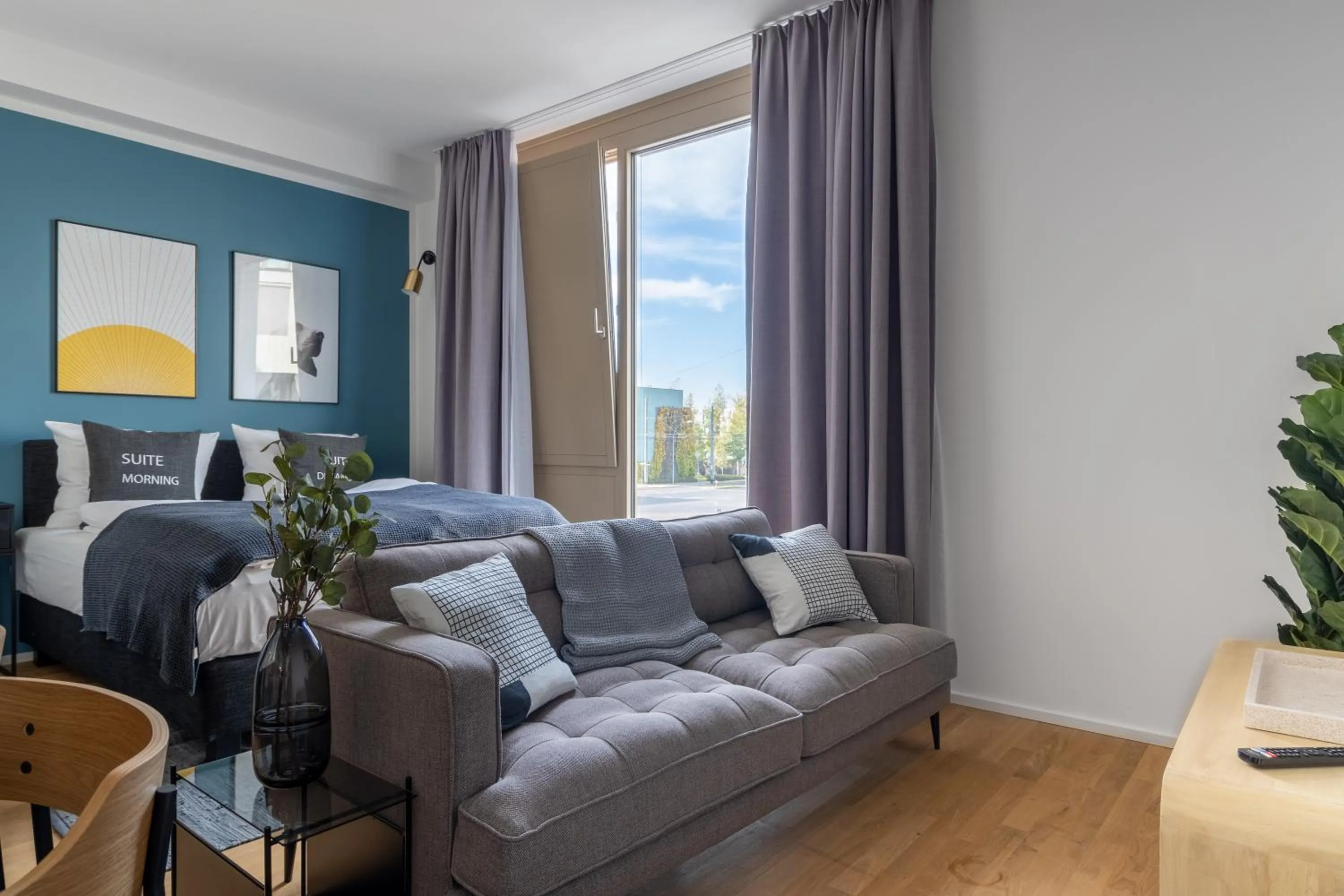 Bed in Limehome Potsdam Annemarie-Wolff-Platz