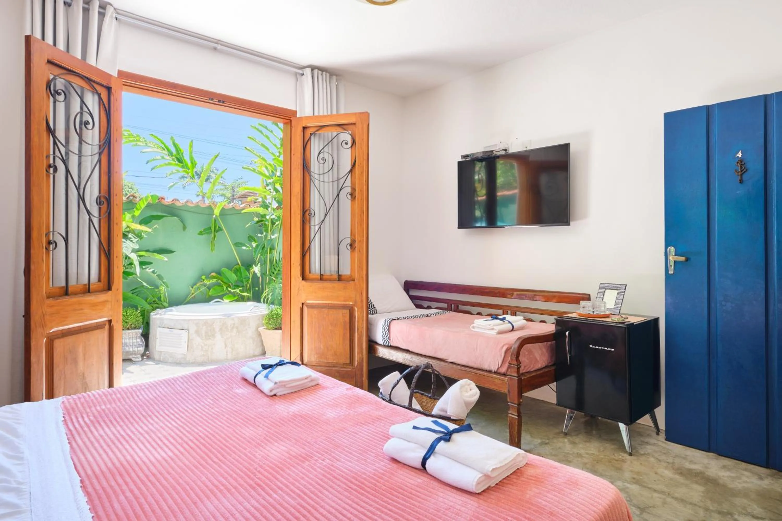 Bed in Pousada Pontal Gardens