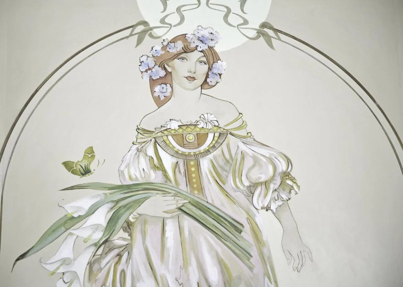 Decorative detail in Parkhotel du Sauvage