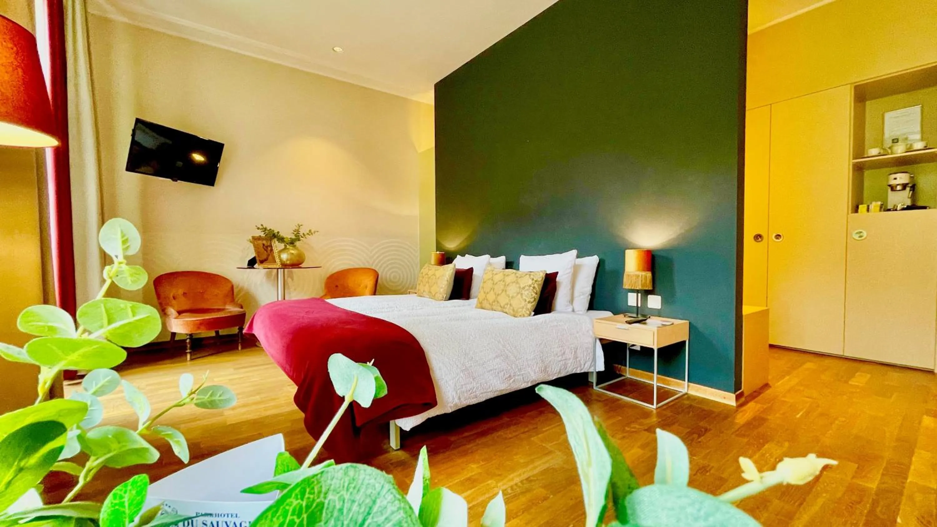 Bed in Parkhotel du Sauvage