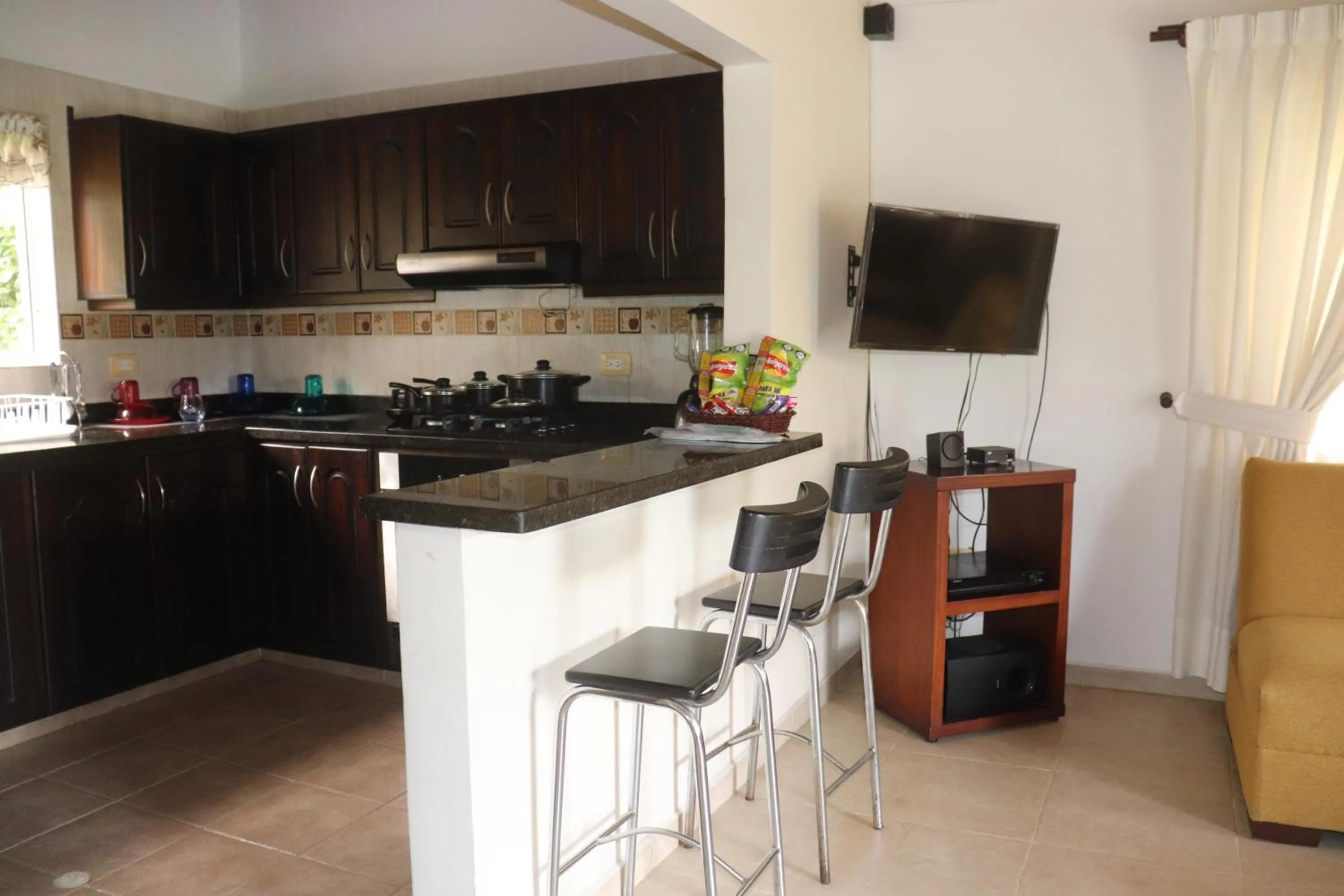 Kitchen or kitchenette in Hotel Palmera Real