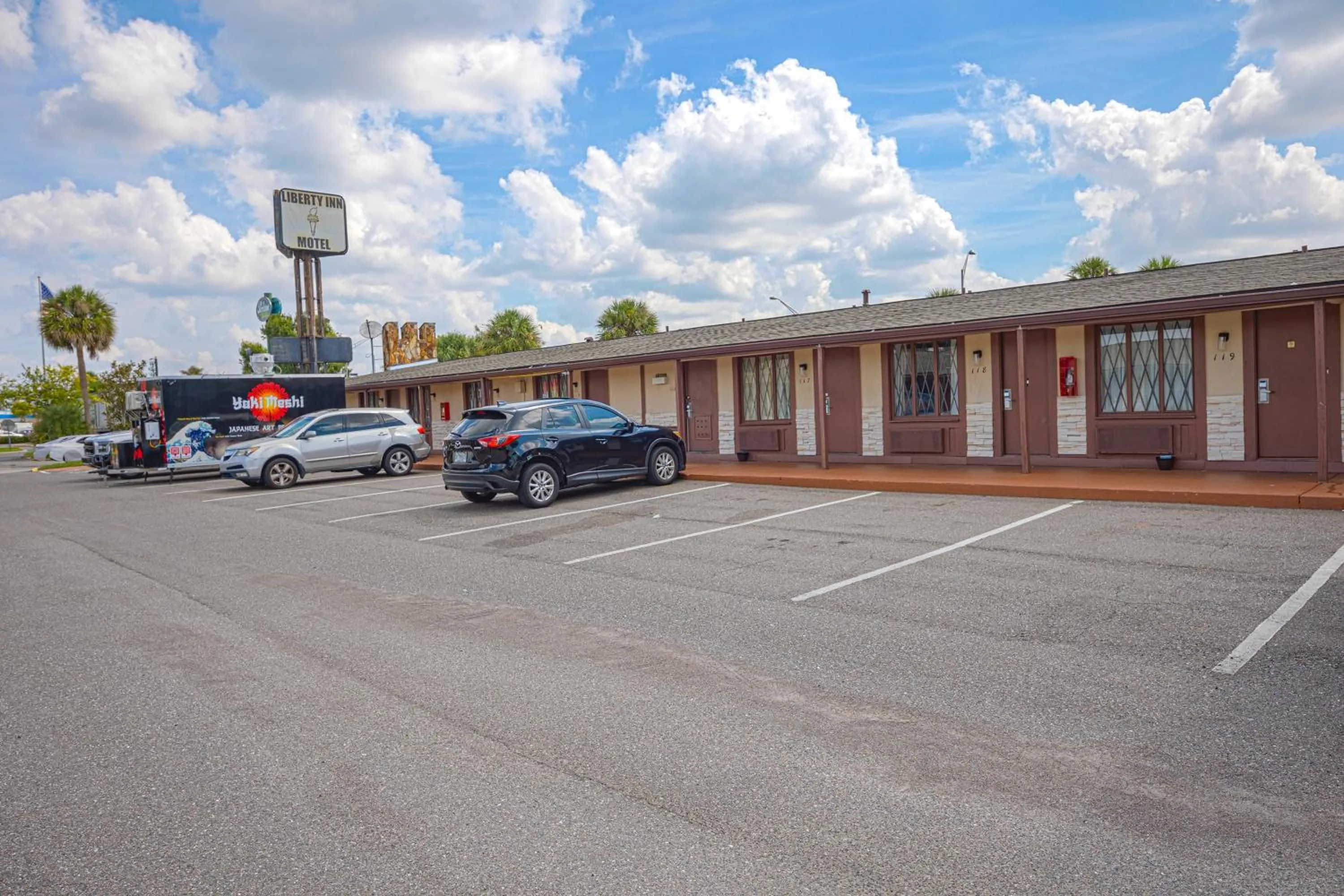 Parking in Liberty Garden Inn by OYO Kissimmee near Disney World