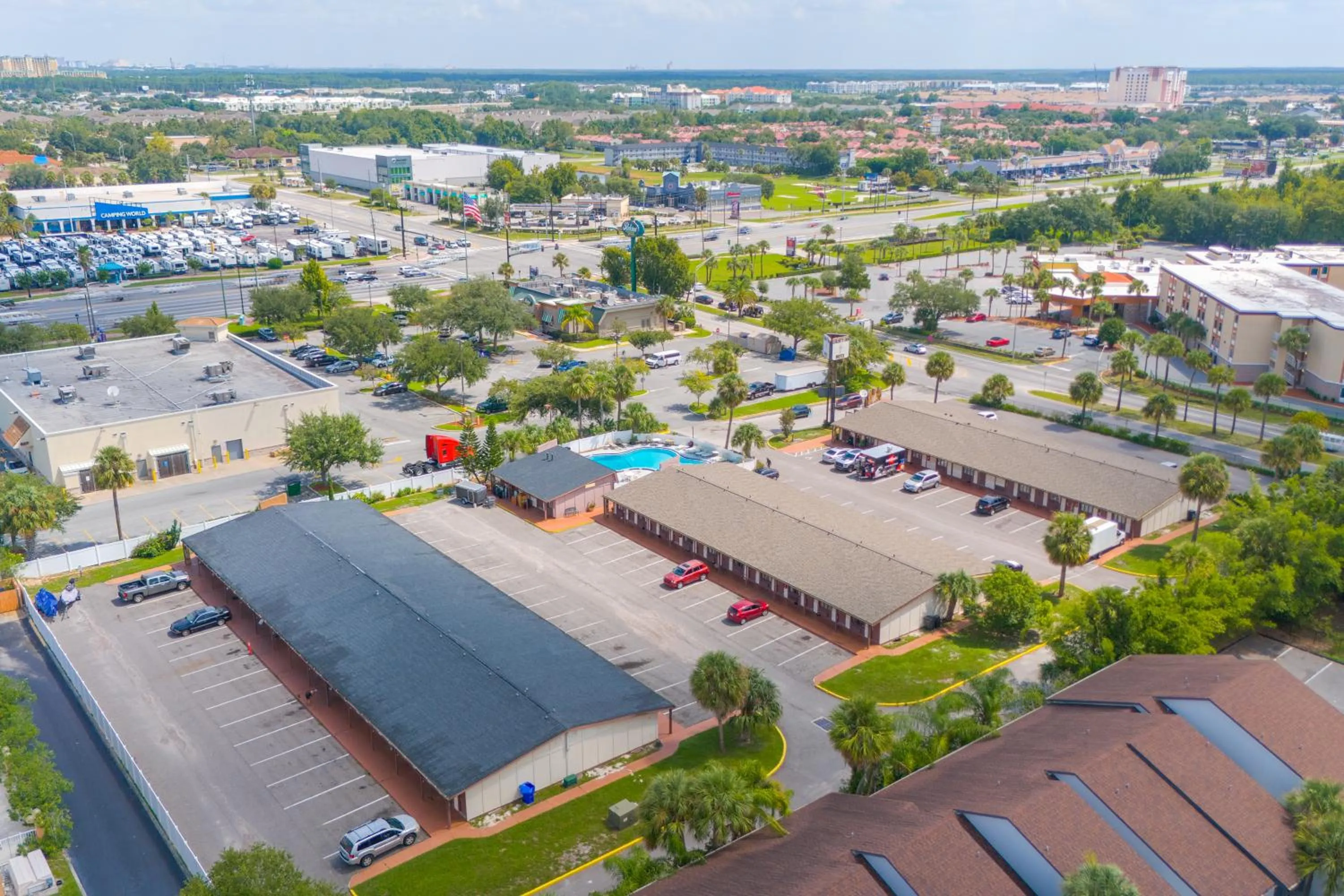 Bird's eye view in Liberty Garden Inn by OYO Kissimmee near Disney World