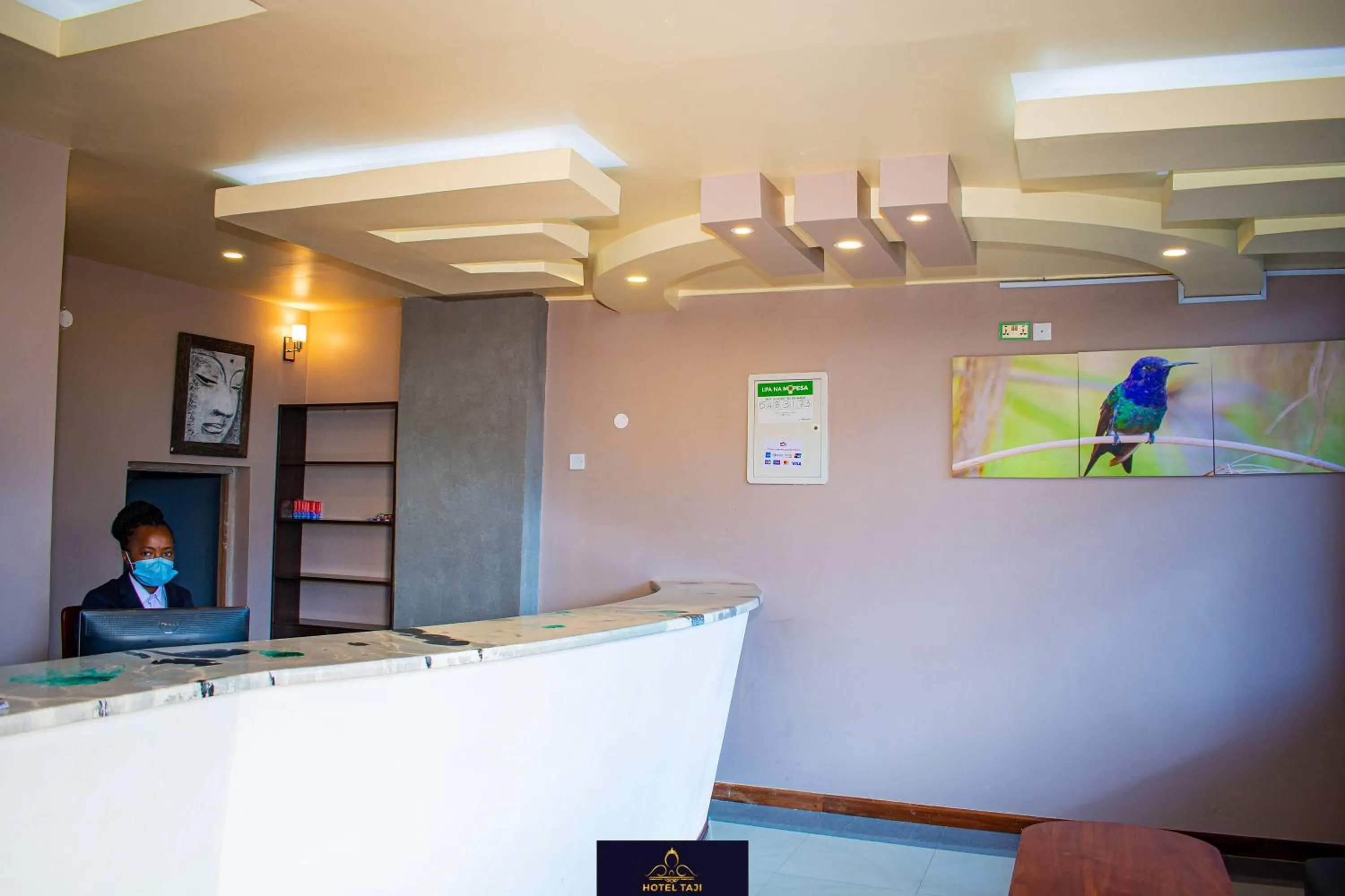 Lobby or reception in HOTEL TAJI