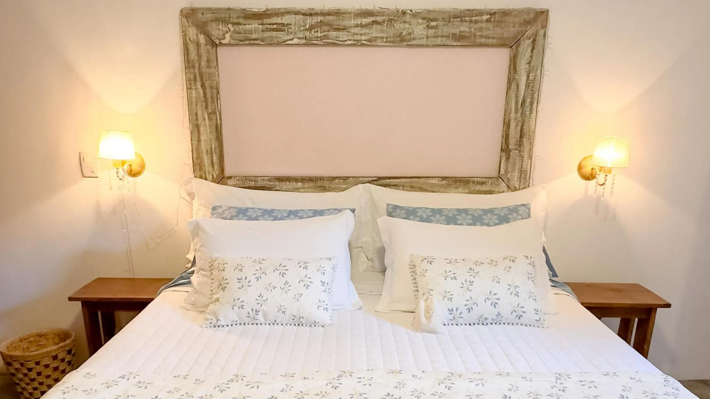 Bed in Pousada Vila Rosada