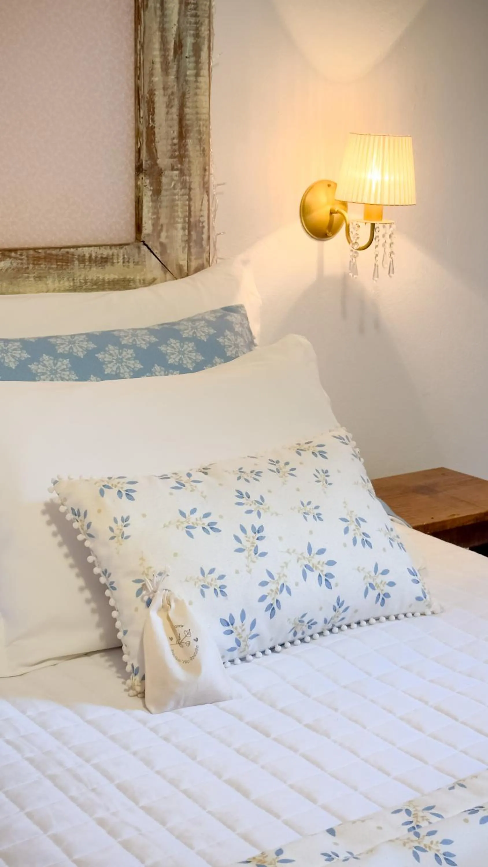 Bed in Pousada Vila Rosada