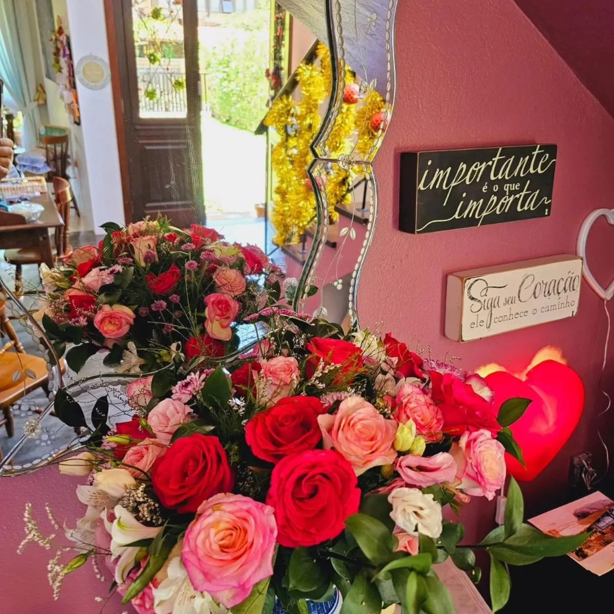 Lobby or reception in Pousada Vila Rosada