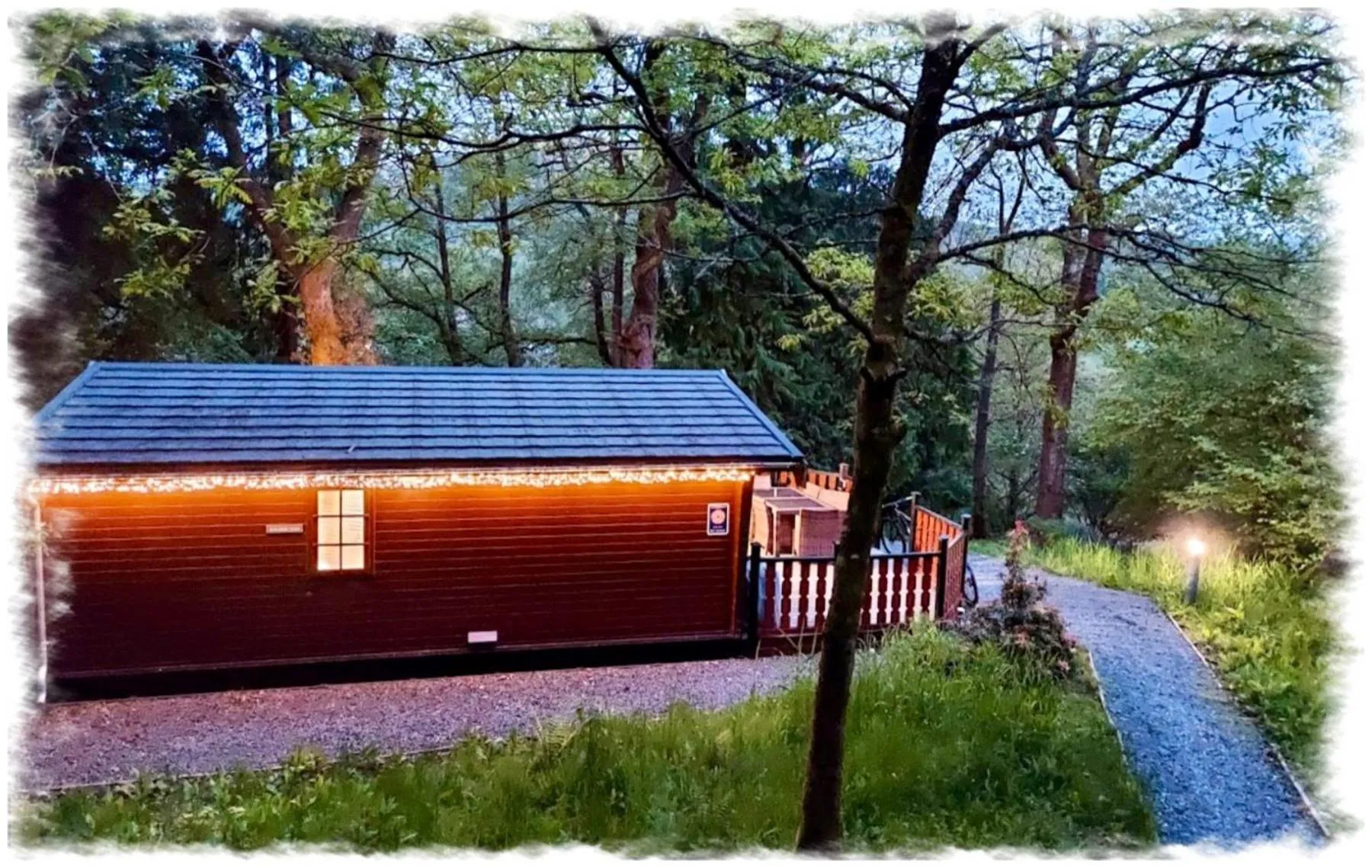 Facade/entrance in Blelham Tarn Rustic cabin in tranquil woodland