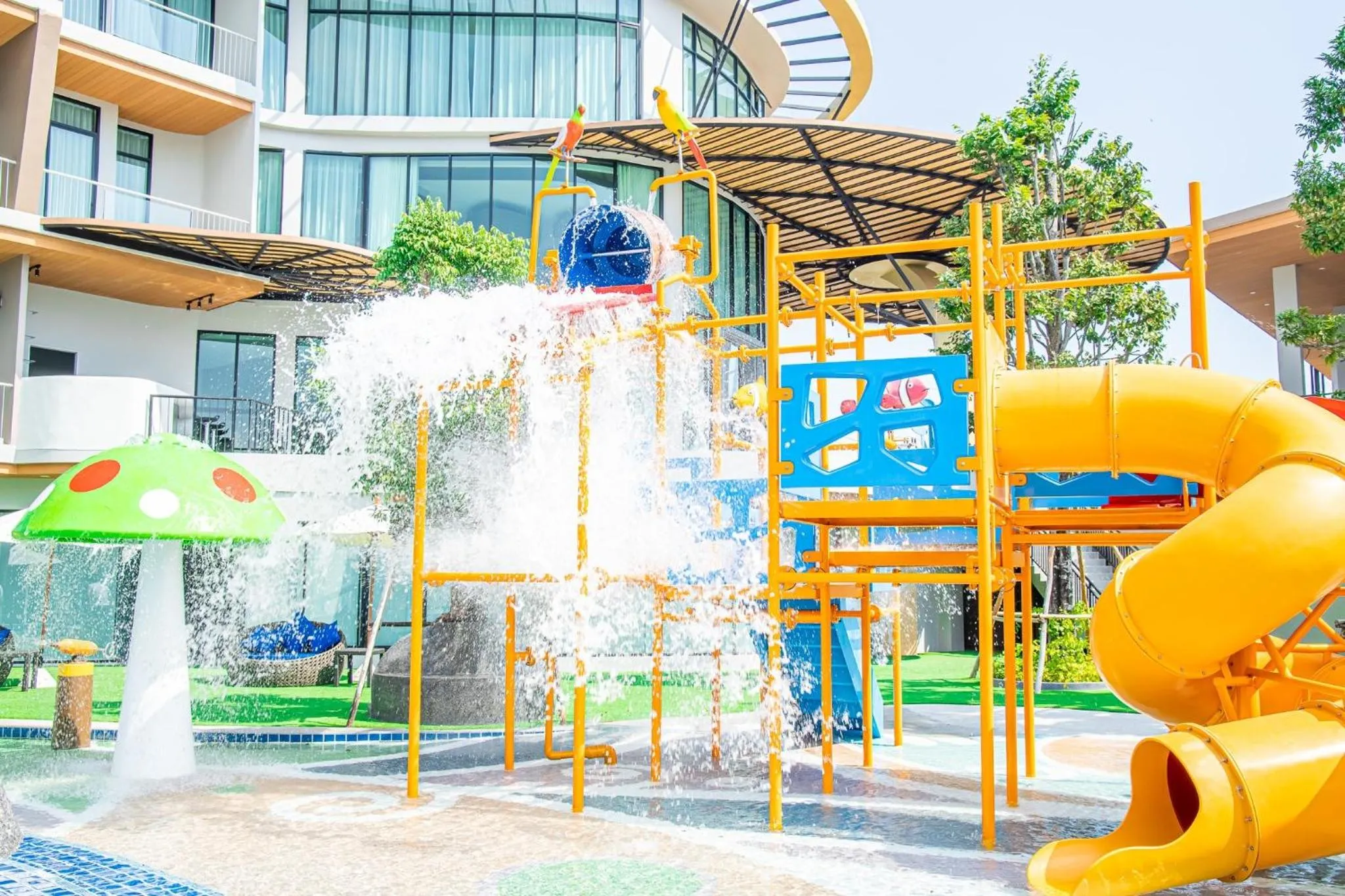 Aqua park in Elmas Cha Am Design Hotel