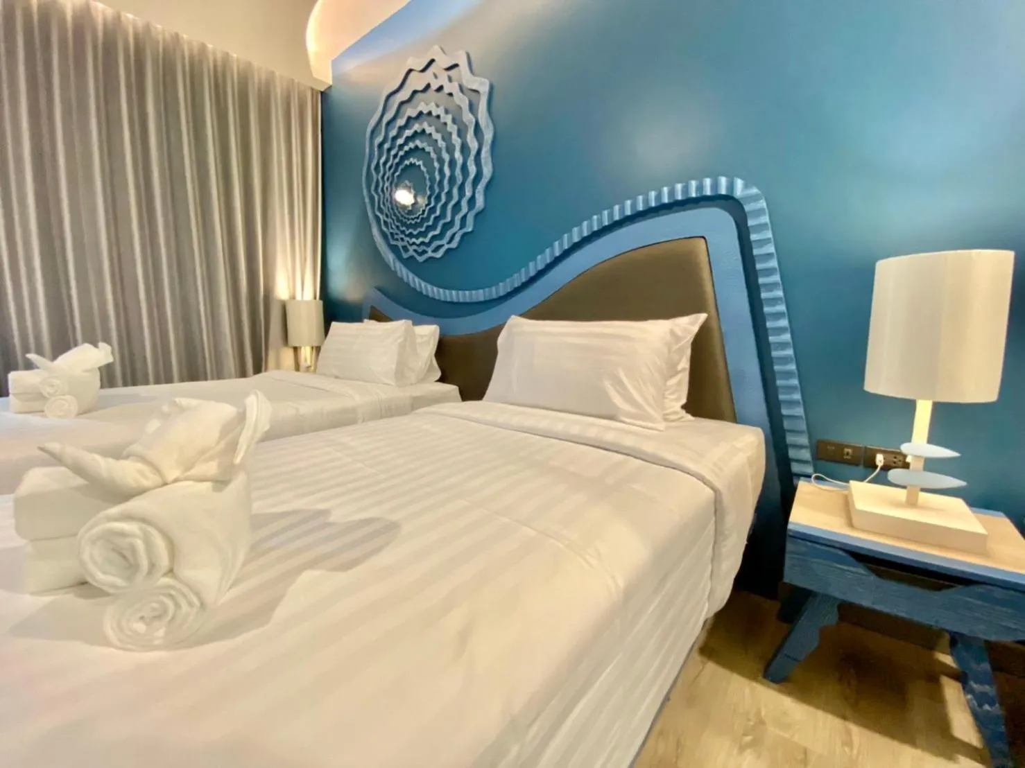 Bed in Elmas Cha Am Design Hotel