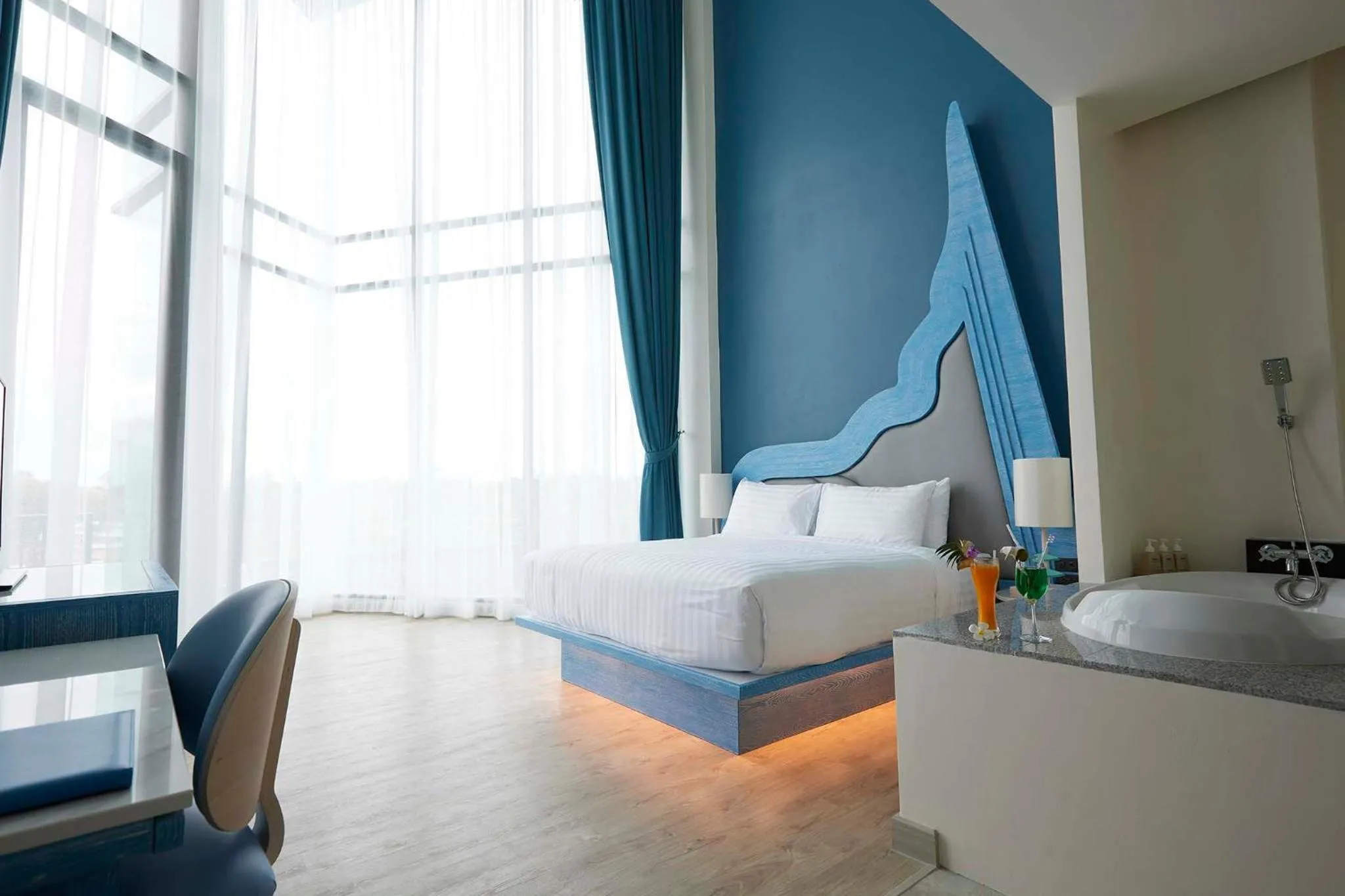 Bed in Elmas Cha Am Design Hotel