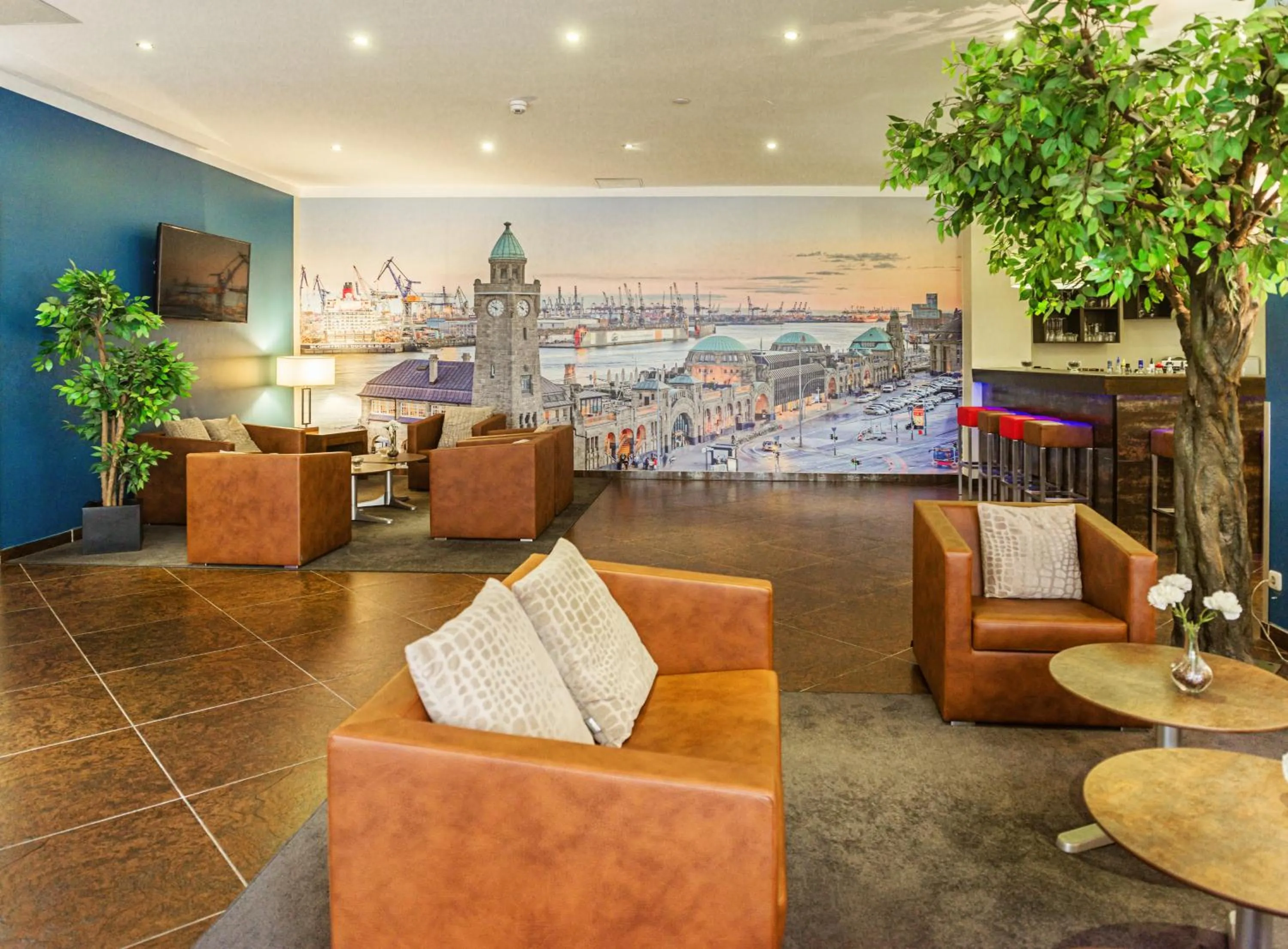 Lounge or bar in Hotel Domicil Hamburg by Golden Tulip