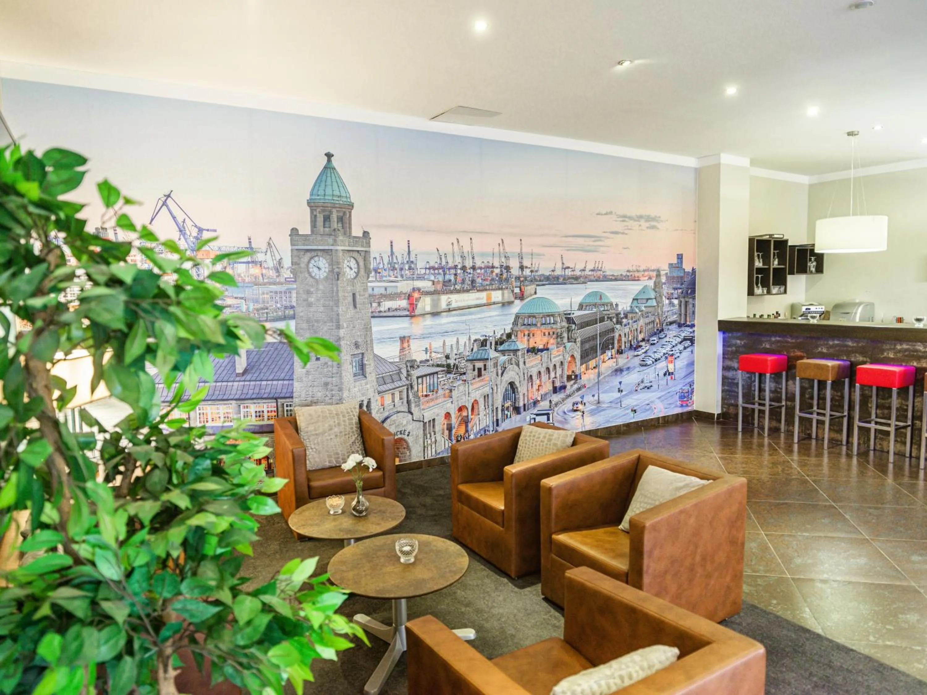 Lobby or reception in Hotel Domicil Hamburg by Golden Tulip