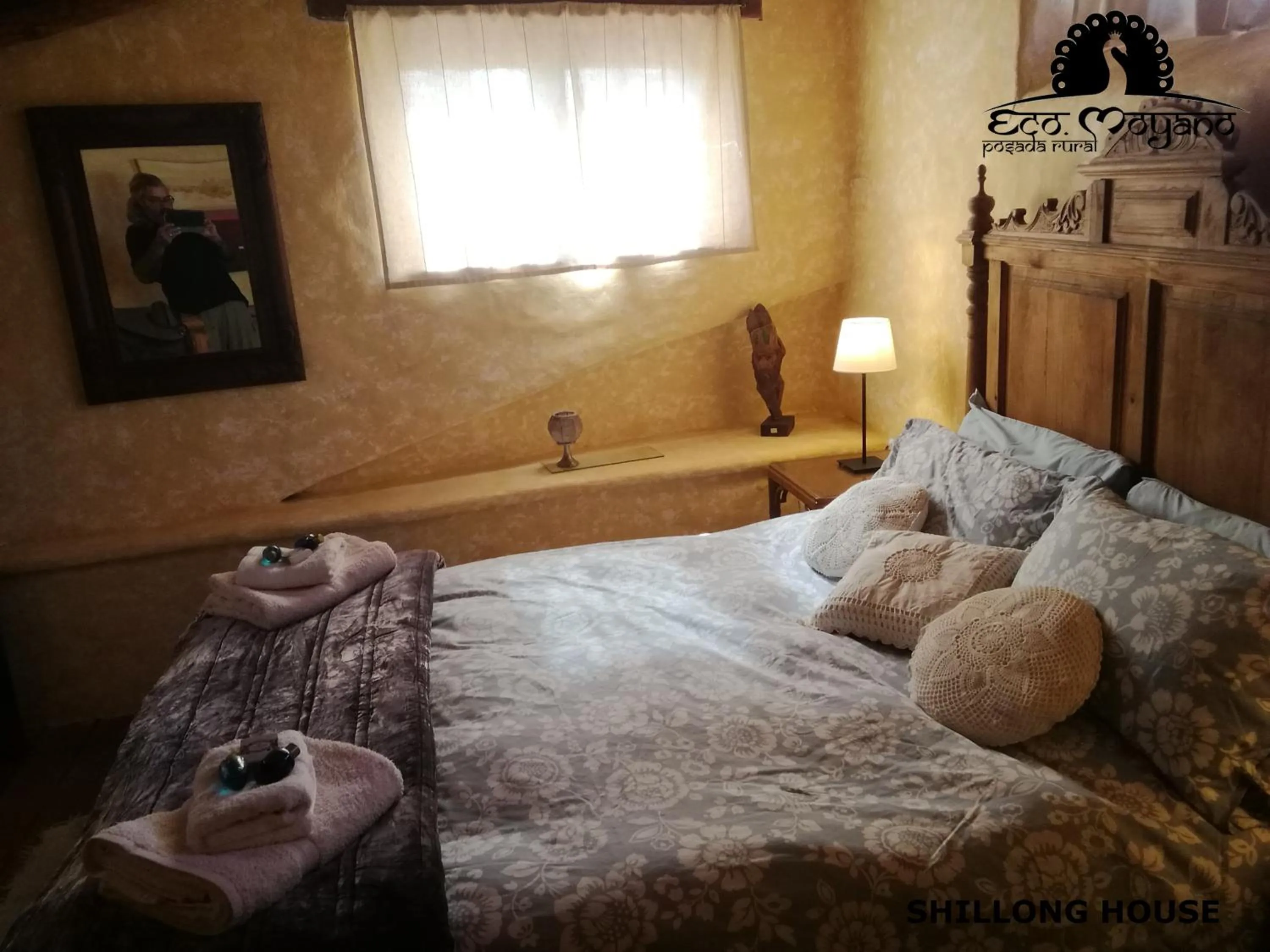 Bed in Eco Moyano Posada