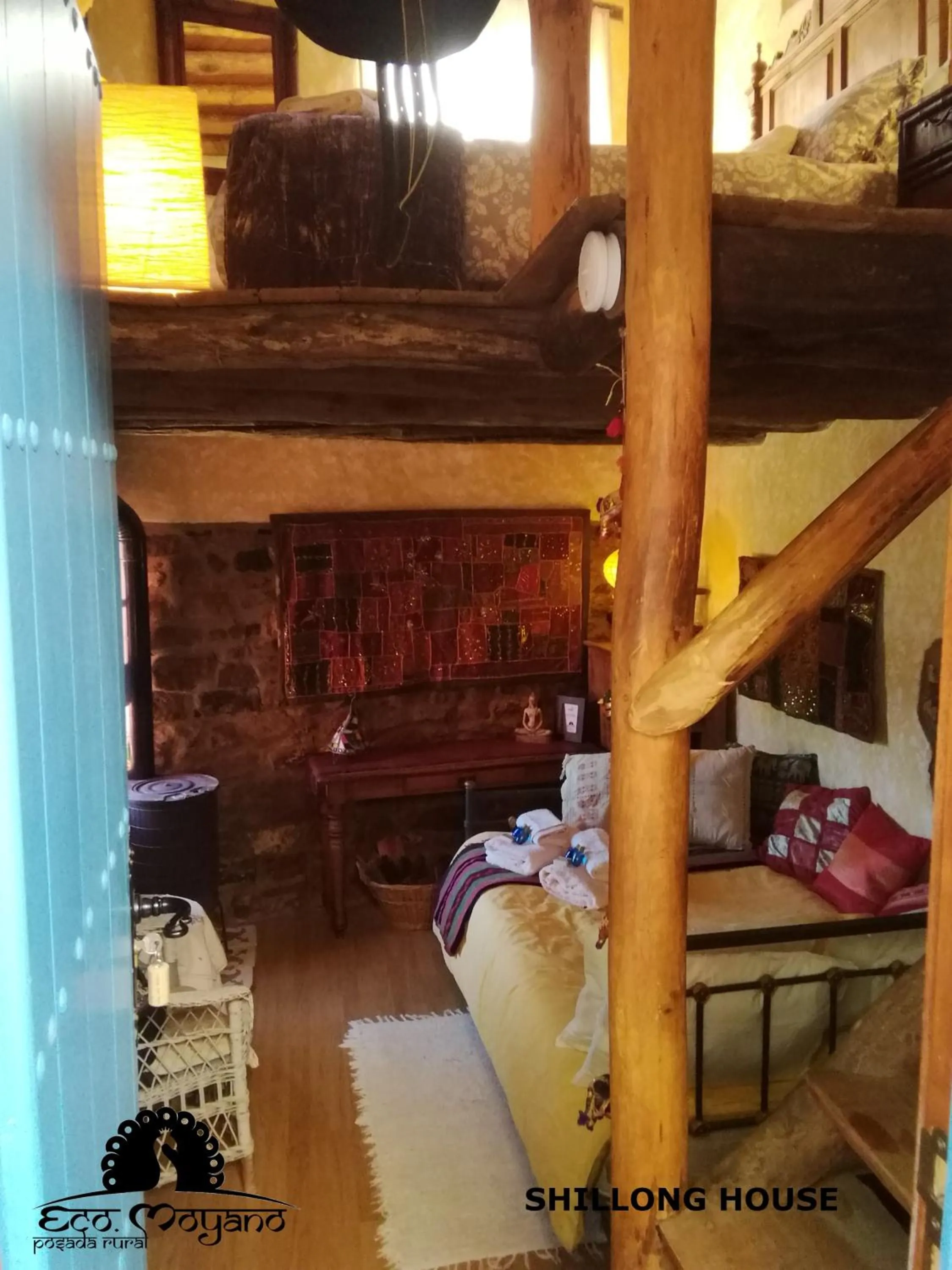 Bed in Eco Moyano Posada