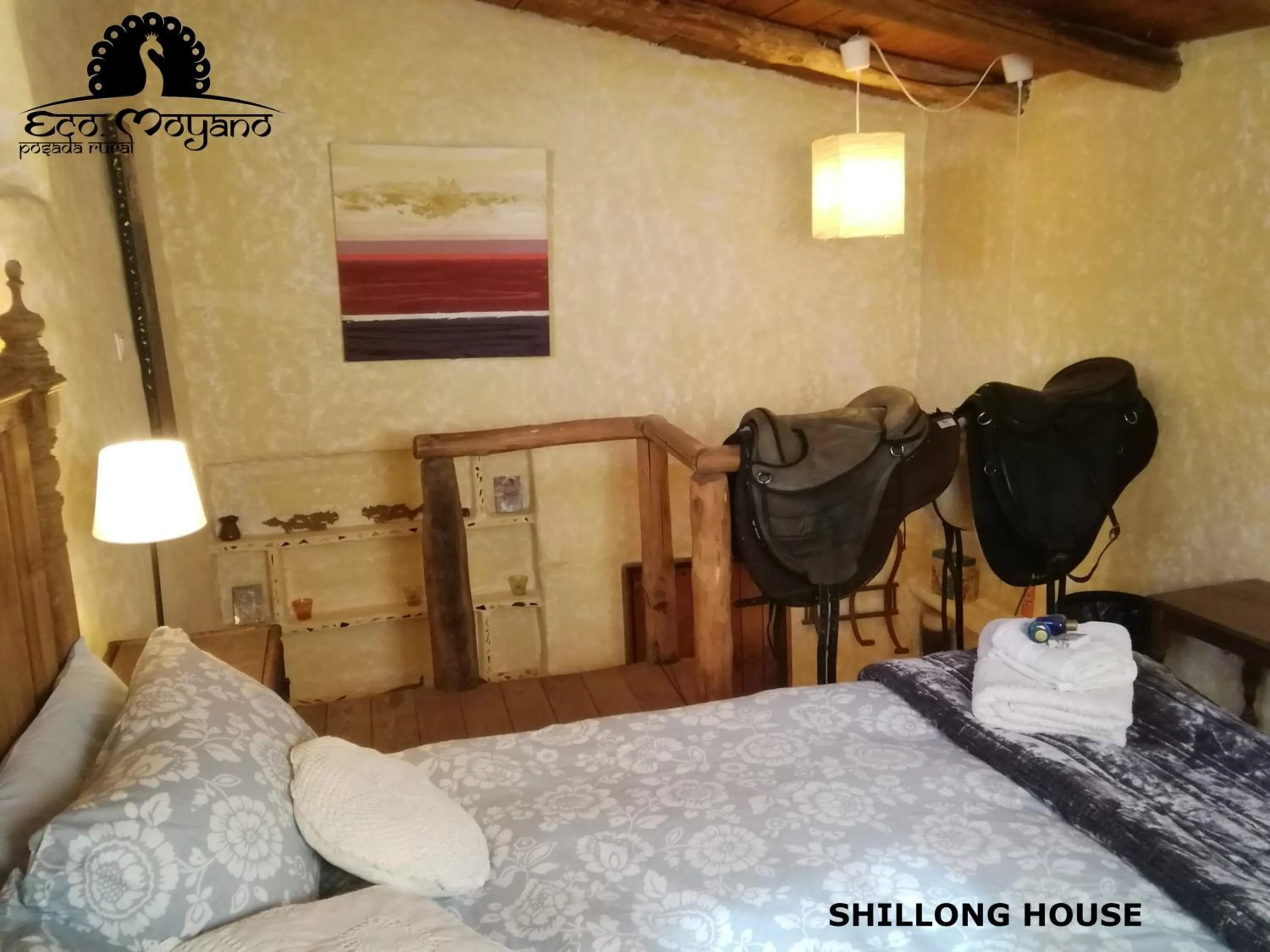 Bed in Eco Moyano Posada