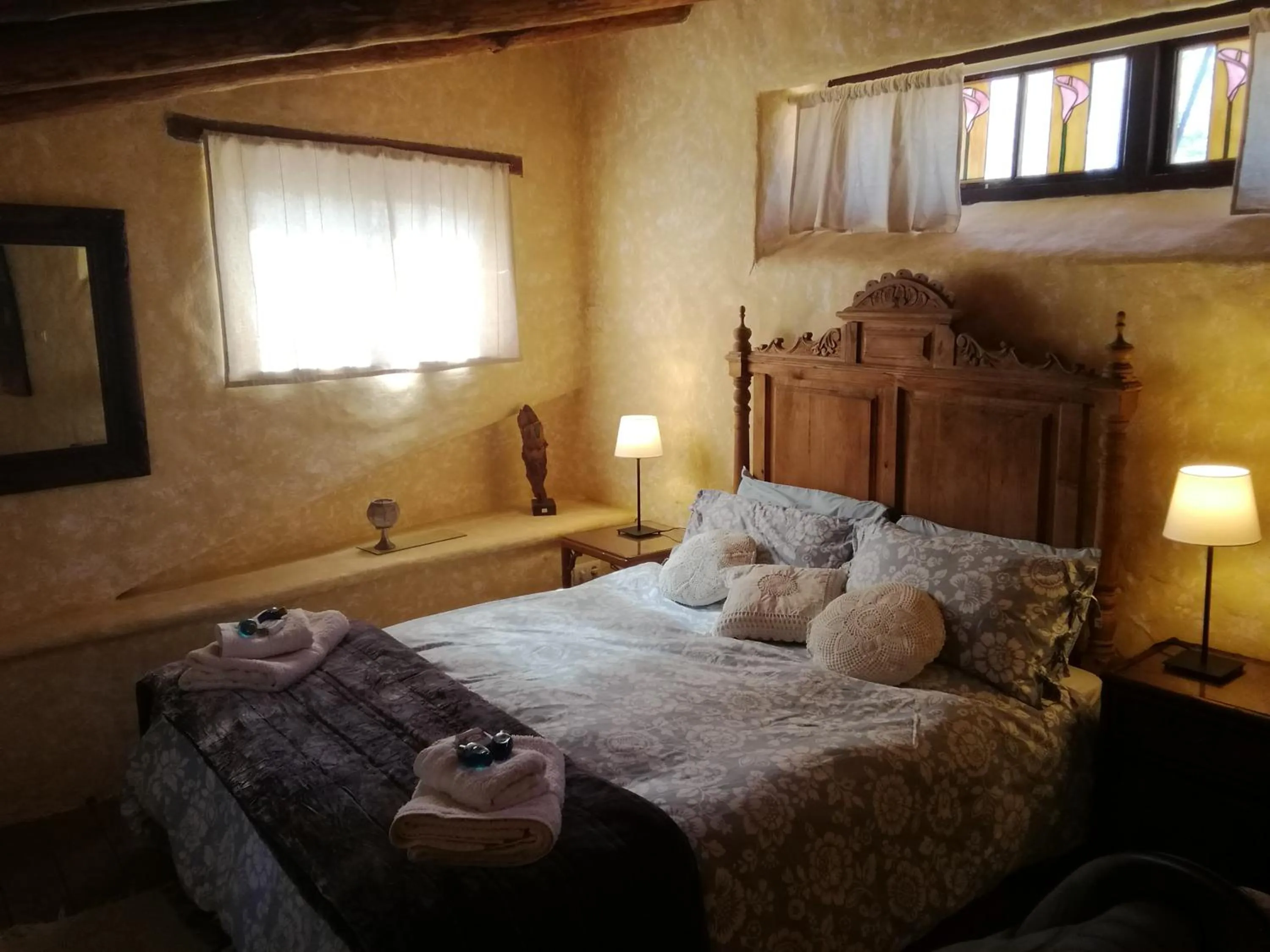 Bed in Eco Moyano Posada