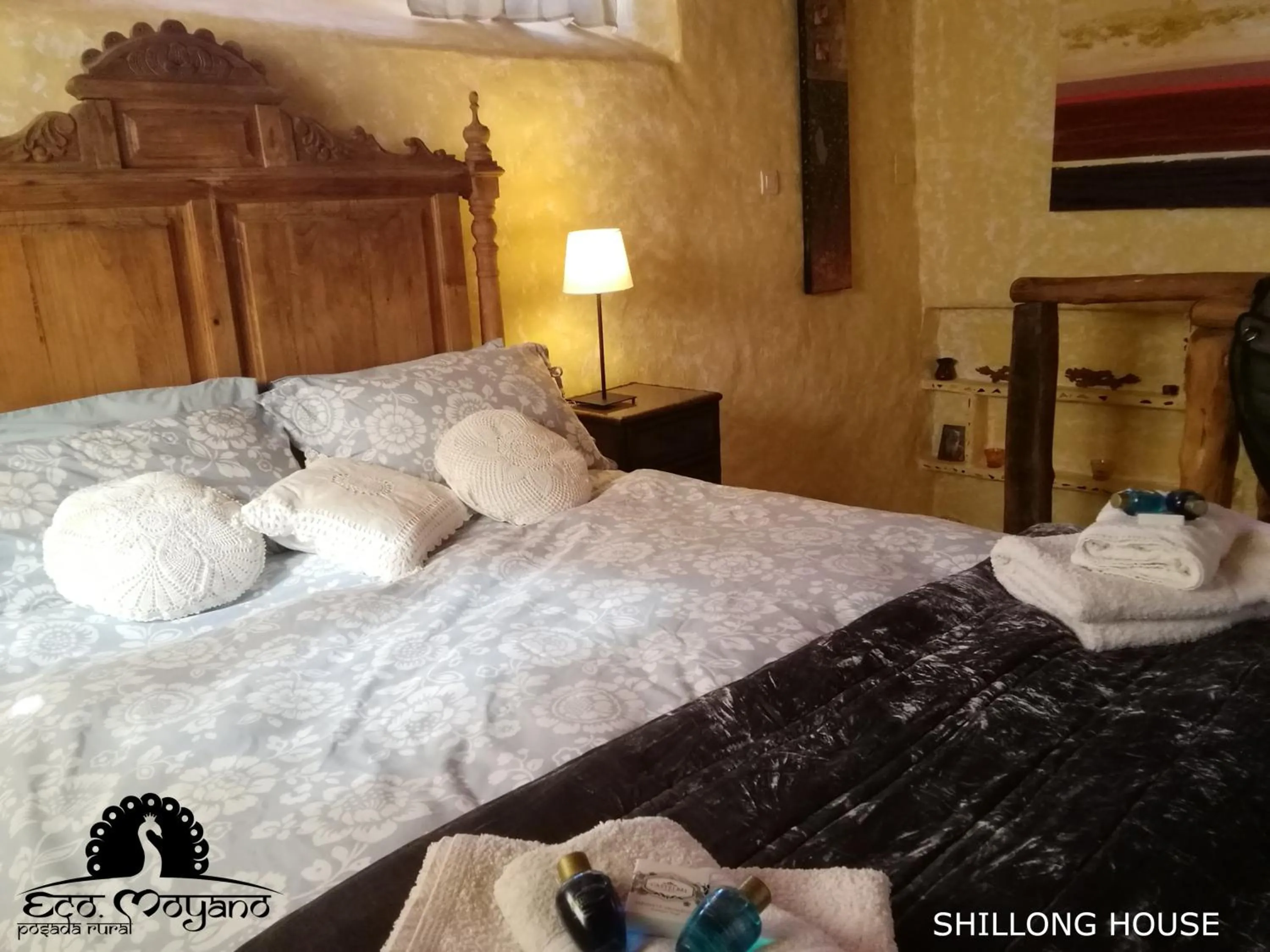 Bed in Eco Moyano Posada