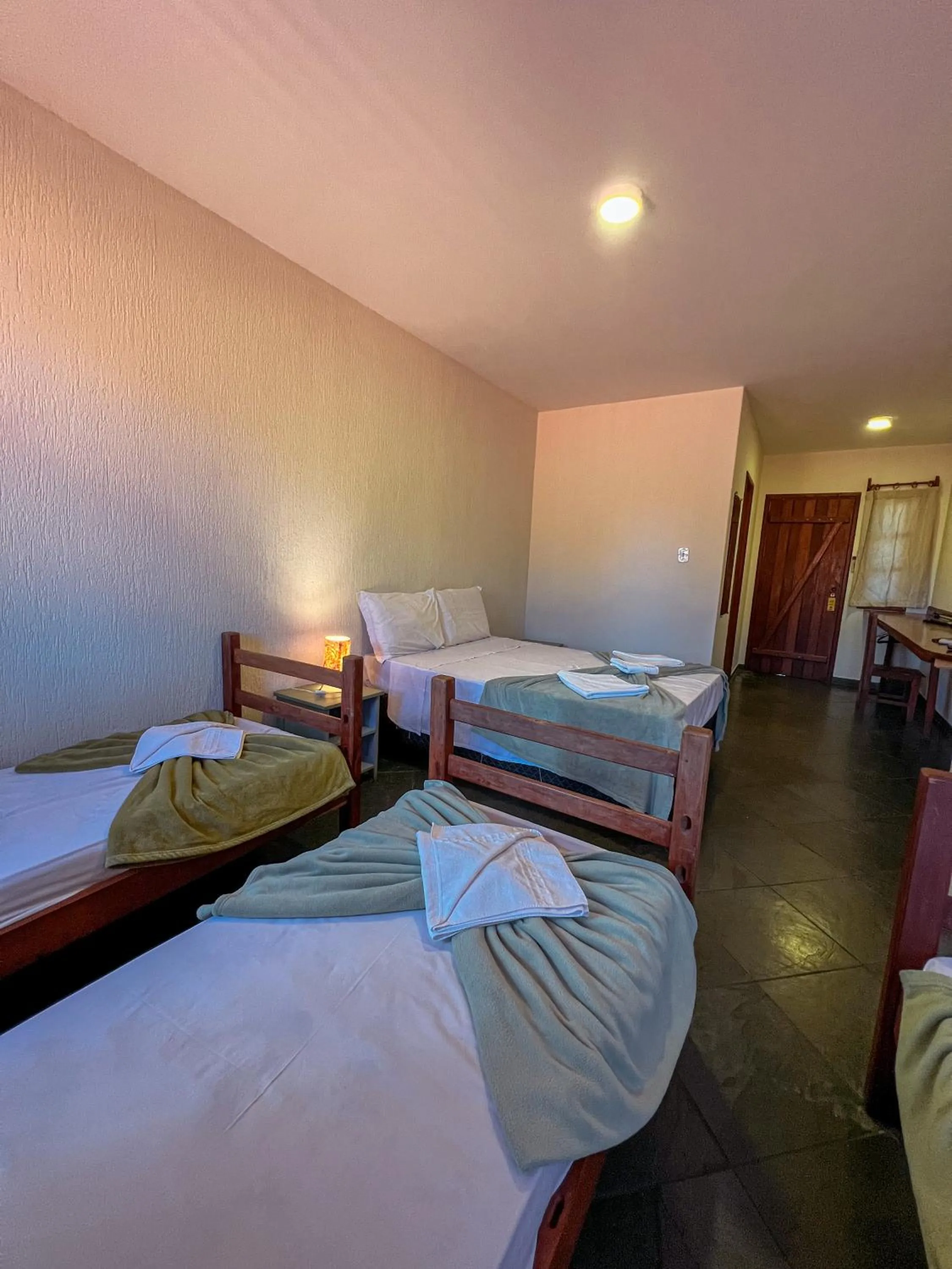 Bed in Pousada Céu de Estrelas