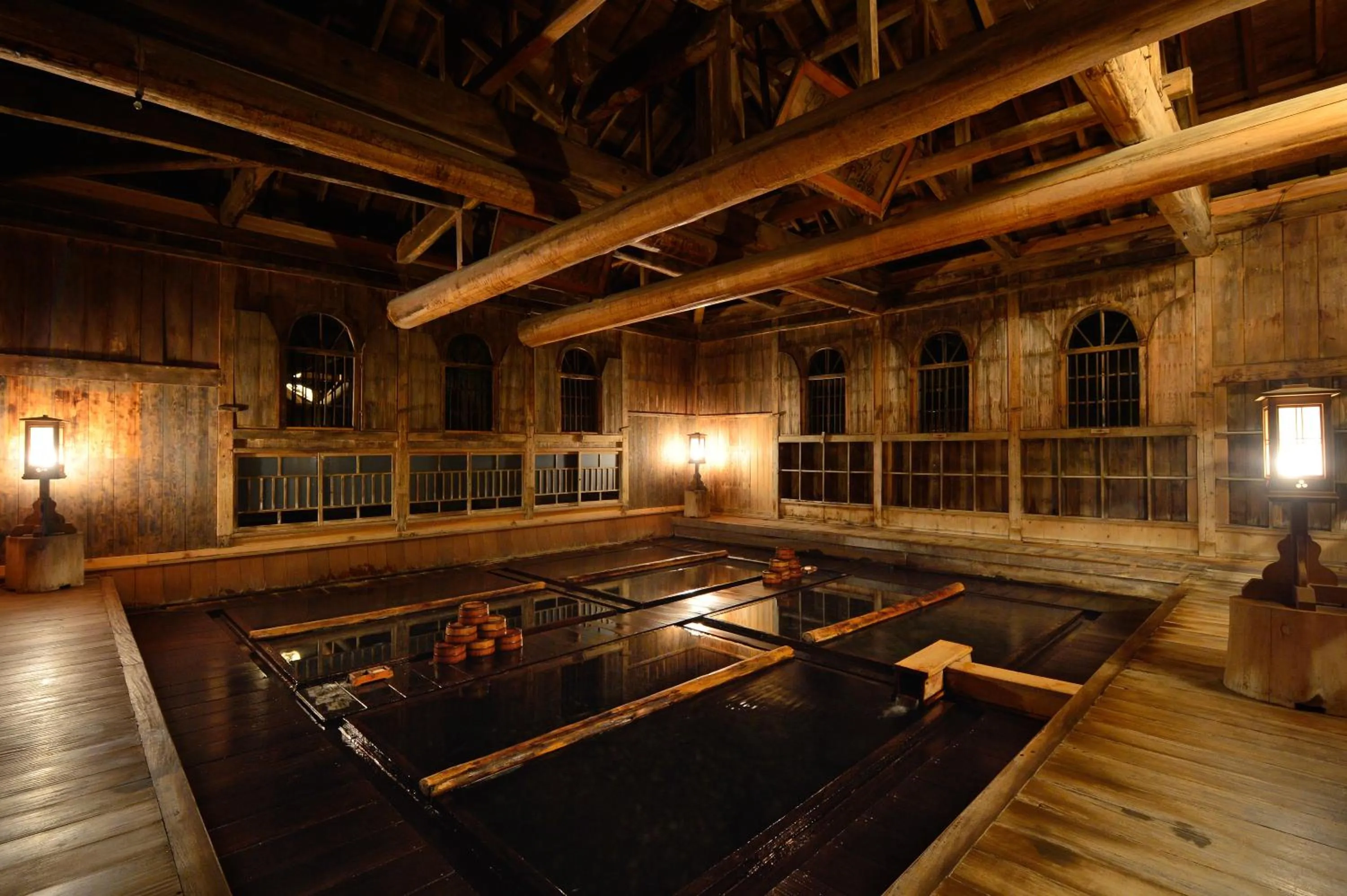 Hot Spring Bath in Houshi Onsen Chojukan