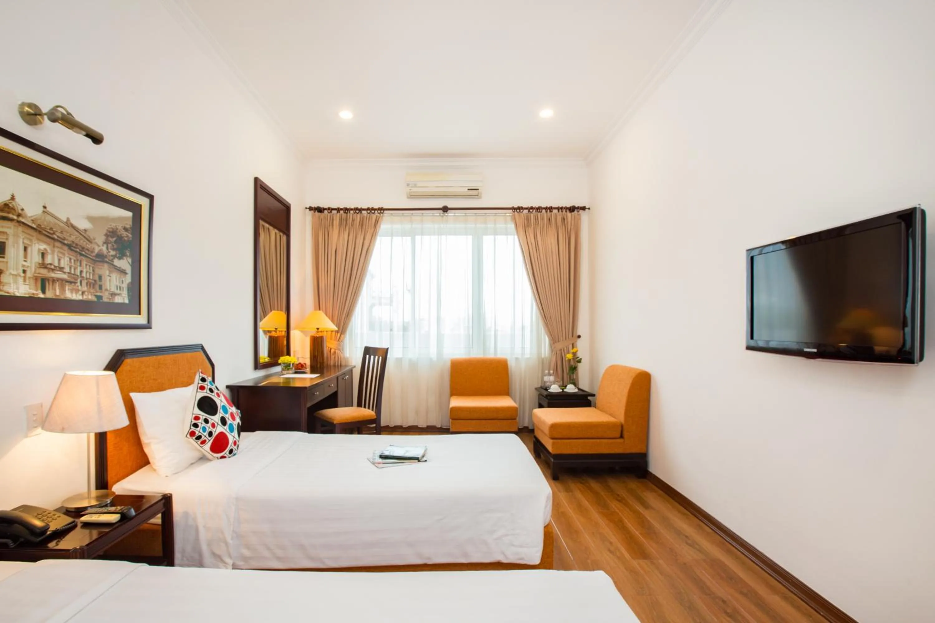 Living room, Bed in Thang Long Espana Hotel