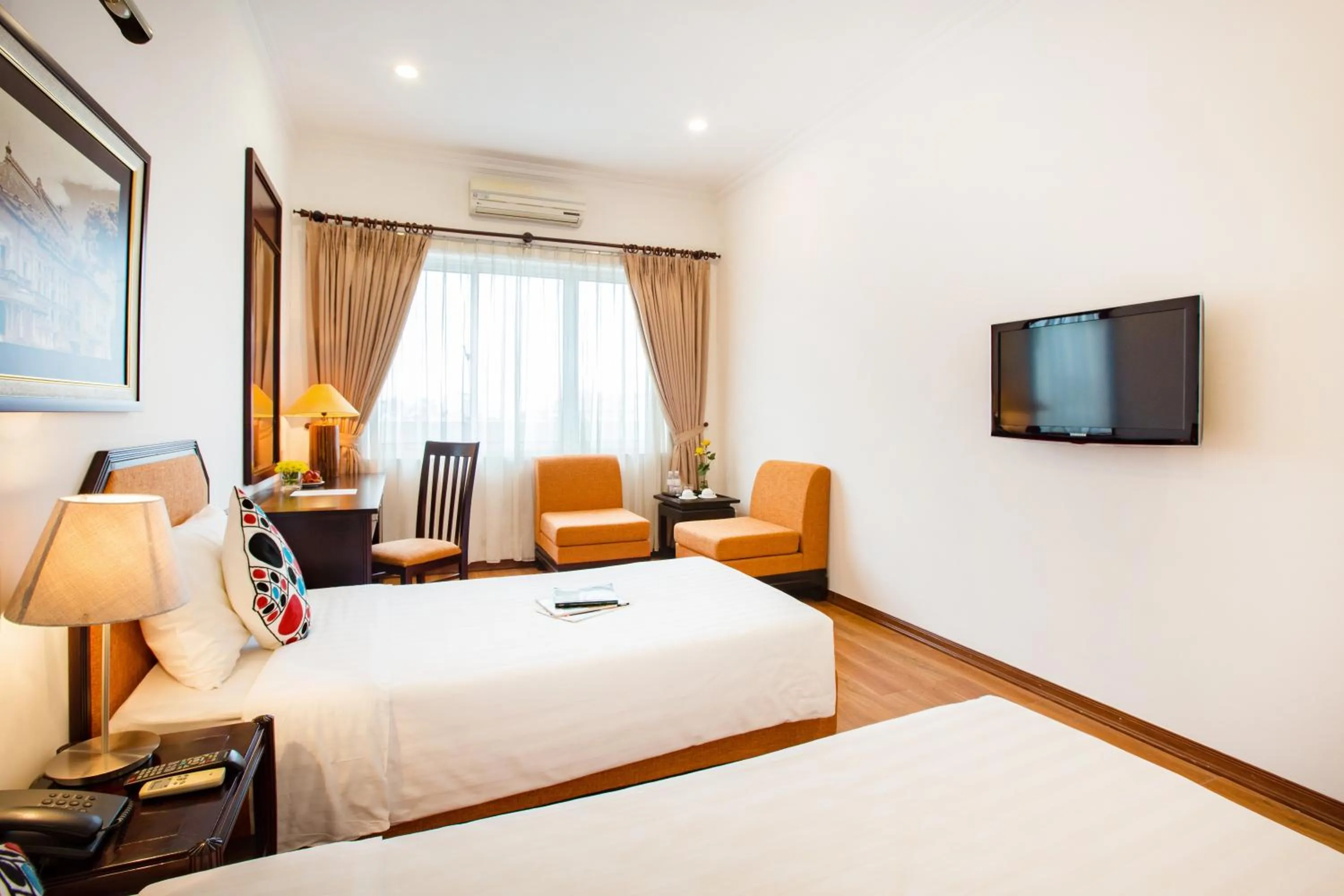 Bed in Thang Long Espana Hotel