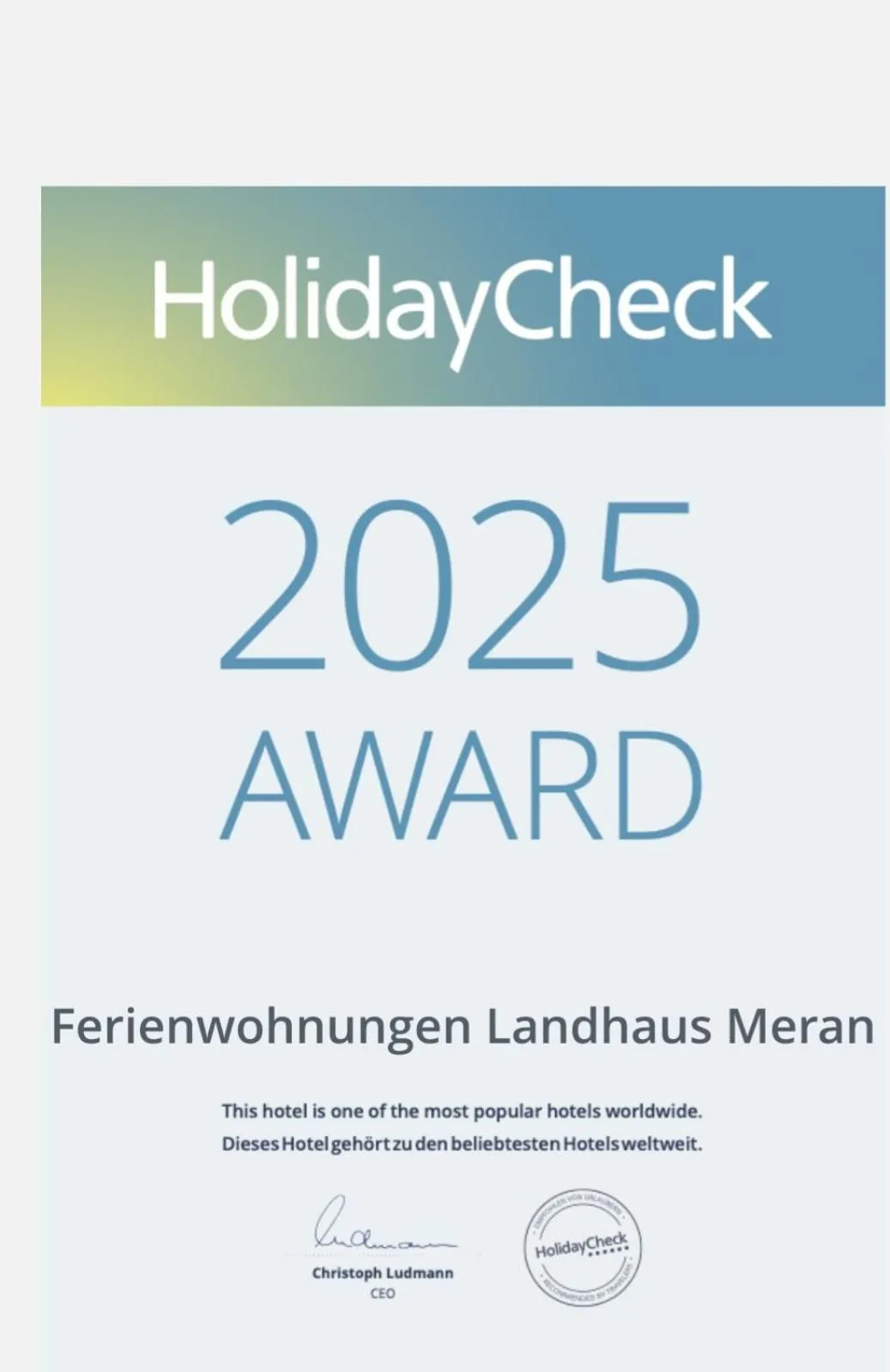 Ferienwohnungen Landhaus Meran inkl MeineCardPlus