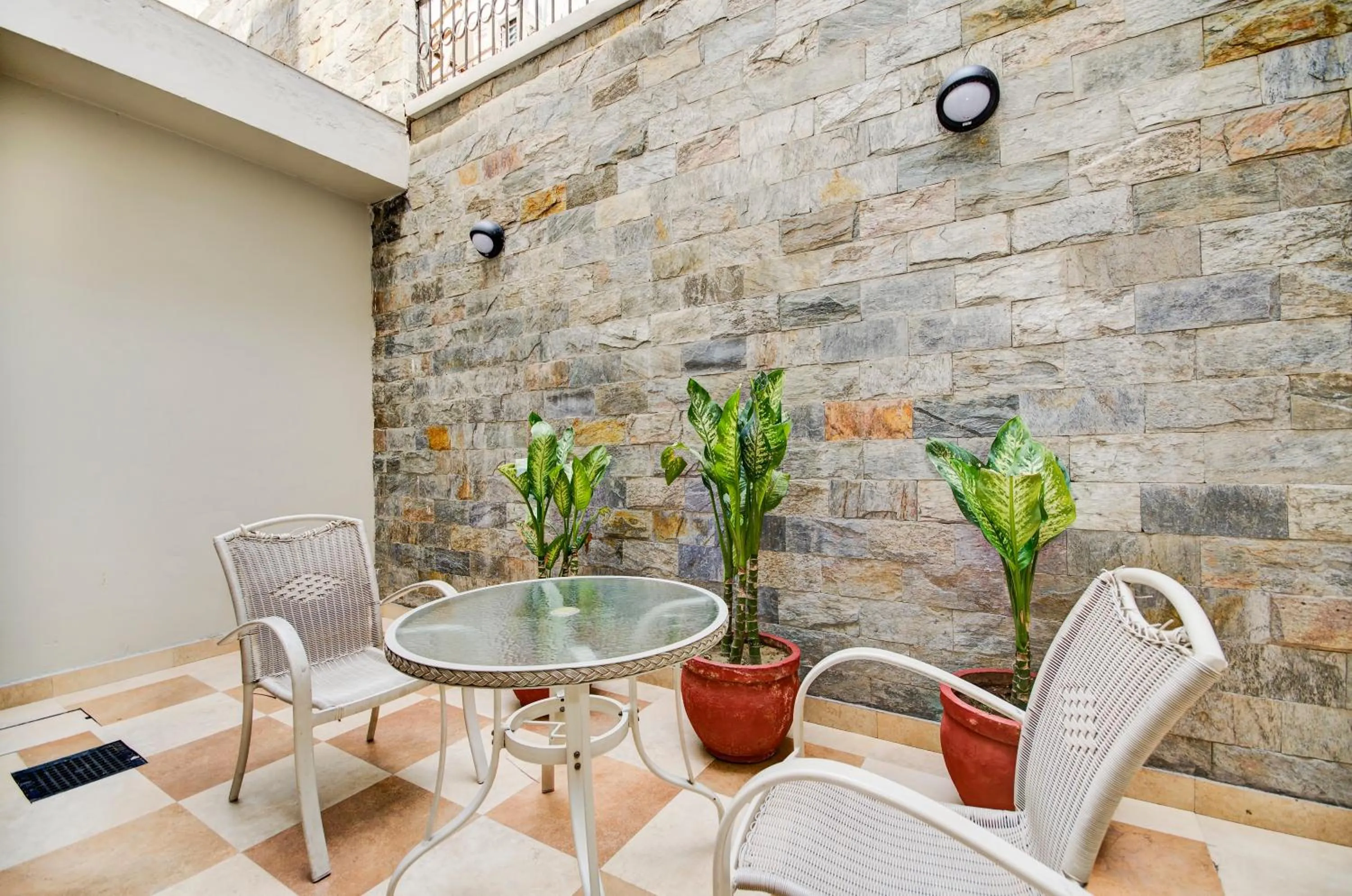 Balcony/Terrace in Hotel La Sagrita,Sunder Nagar