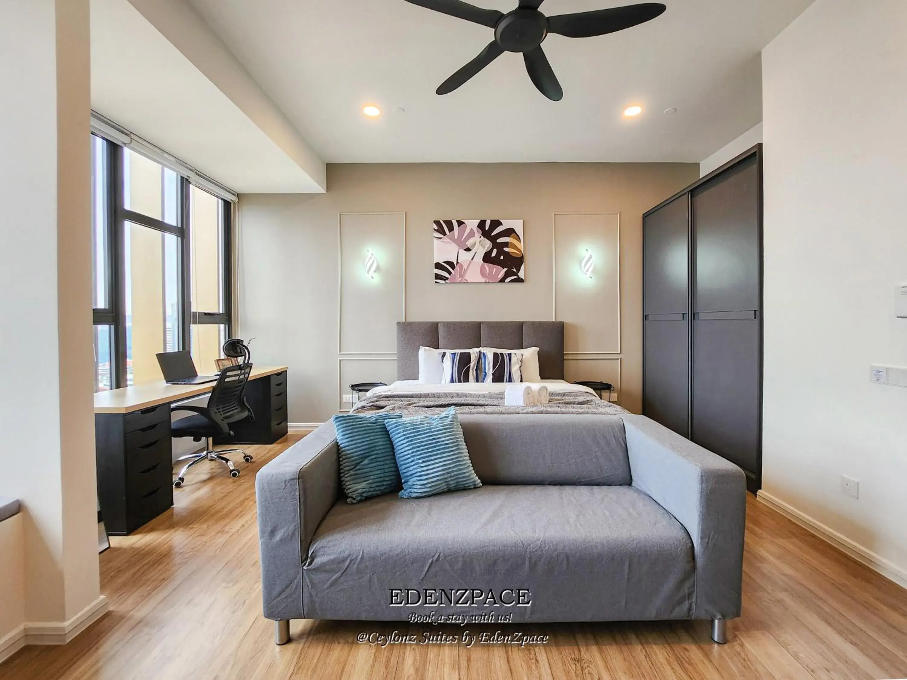 King Studio in Ceylonz Suites by EdenZpace King Studio in Ceylonz Suites by EdenZpace