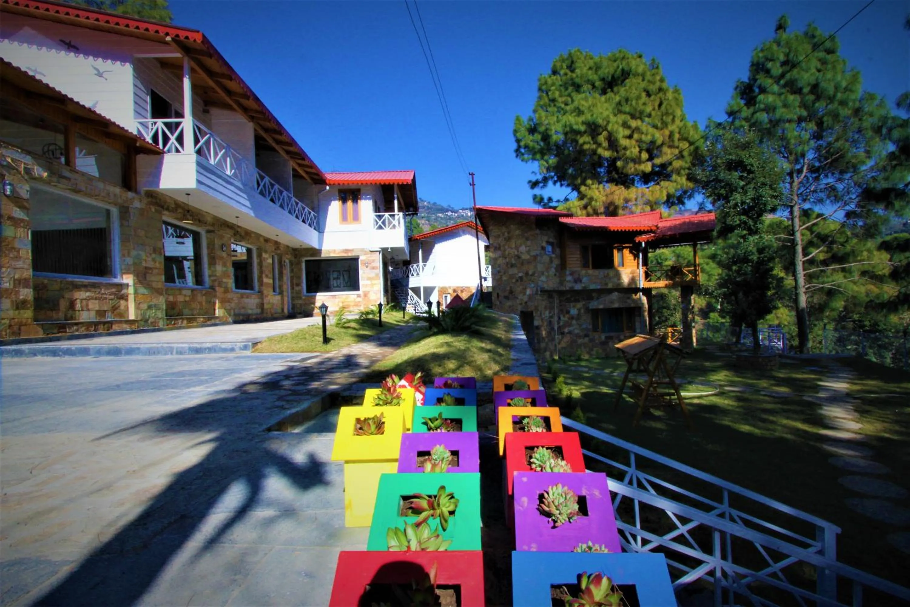 Bird's eye view in The Nature's Green Resort, Bhimtal, Nainital