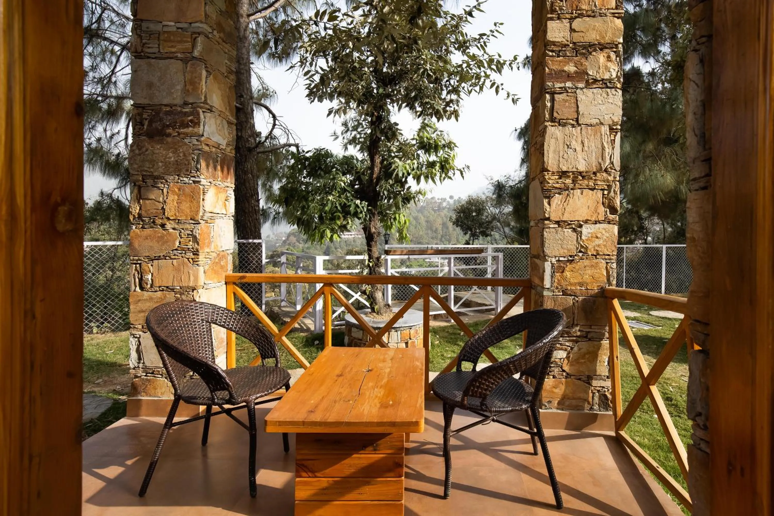 Patio in The Nature's Green Resort, Bhimtal, Nainital