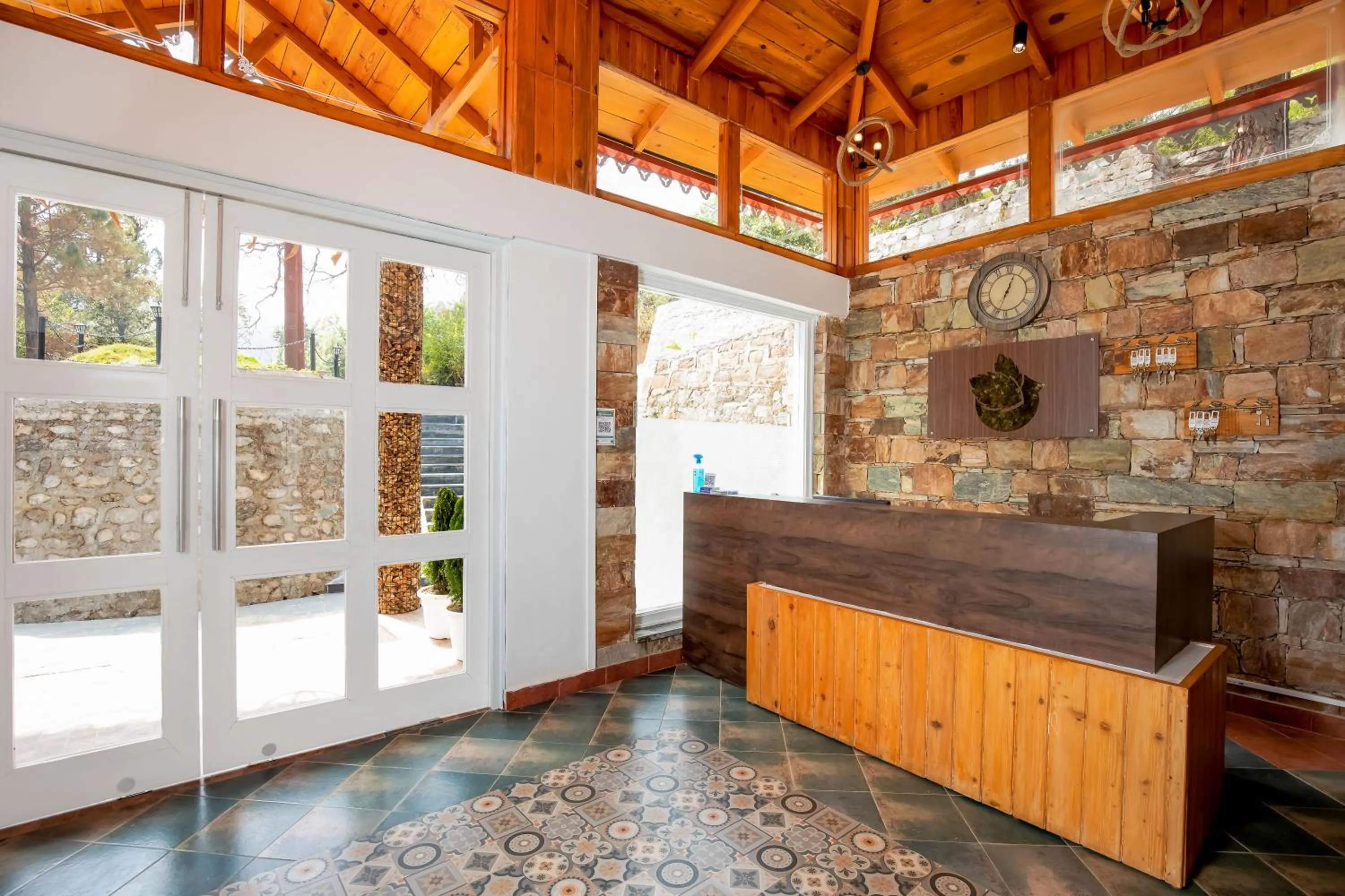 Lobby or reception in The Nature's Green Resort, Bhimtal, Nainital