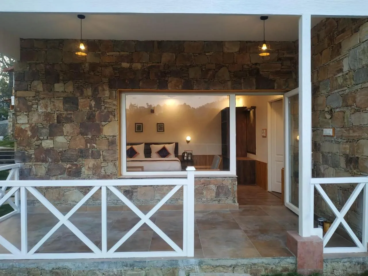 Balcony/Terrace in The Nature's Green Resort, Bhimtal, Nainital