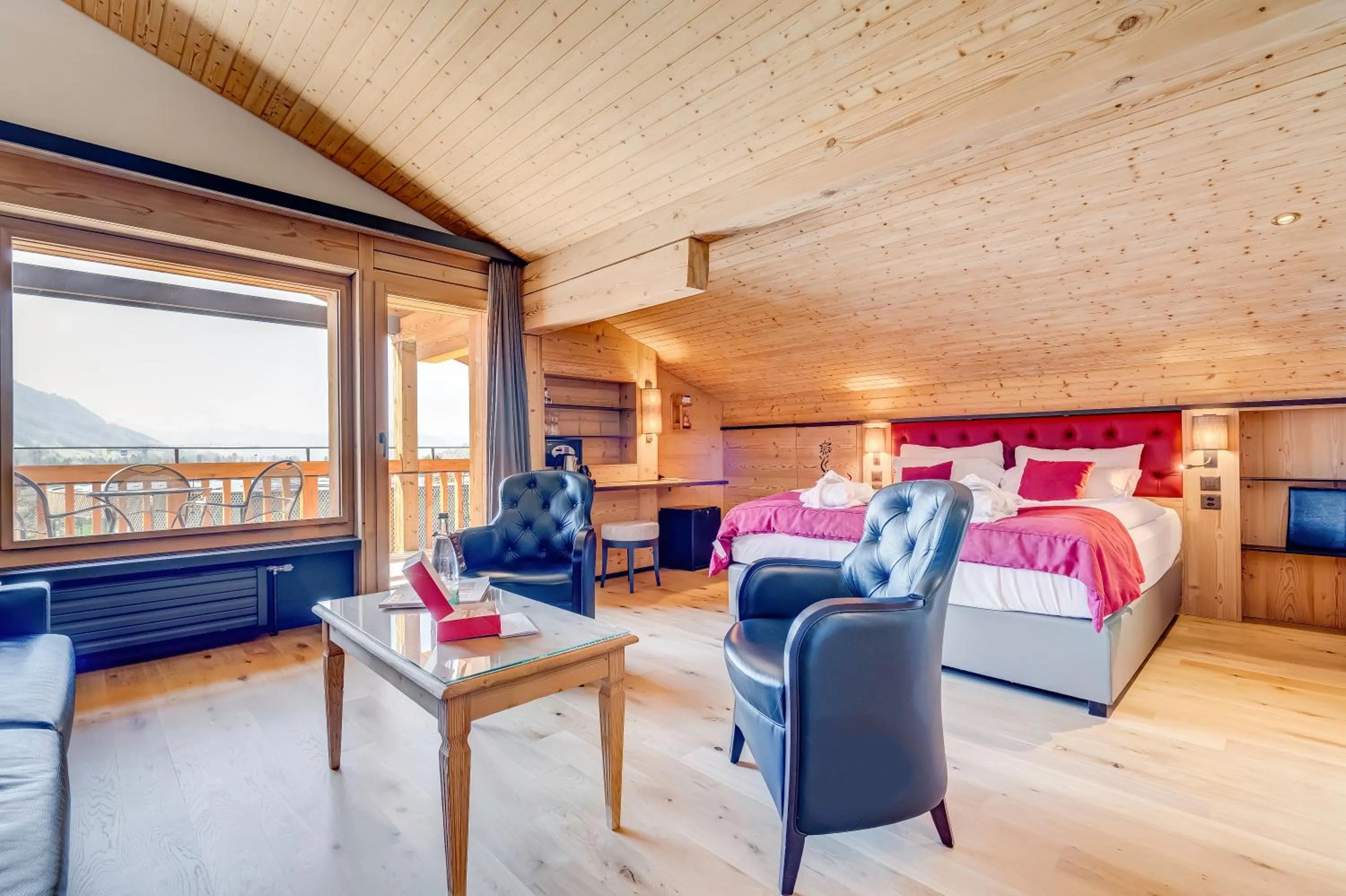 Junior Suite with Mountain View in Hôtel Cailler & Bains de la Gruyère