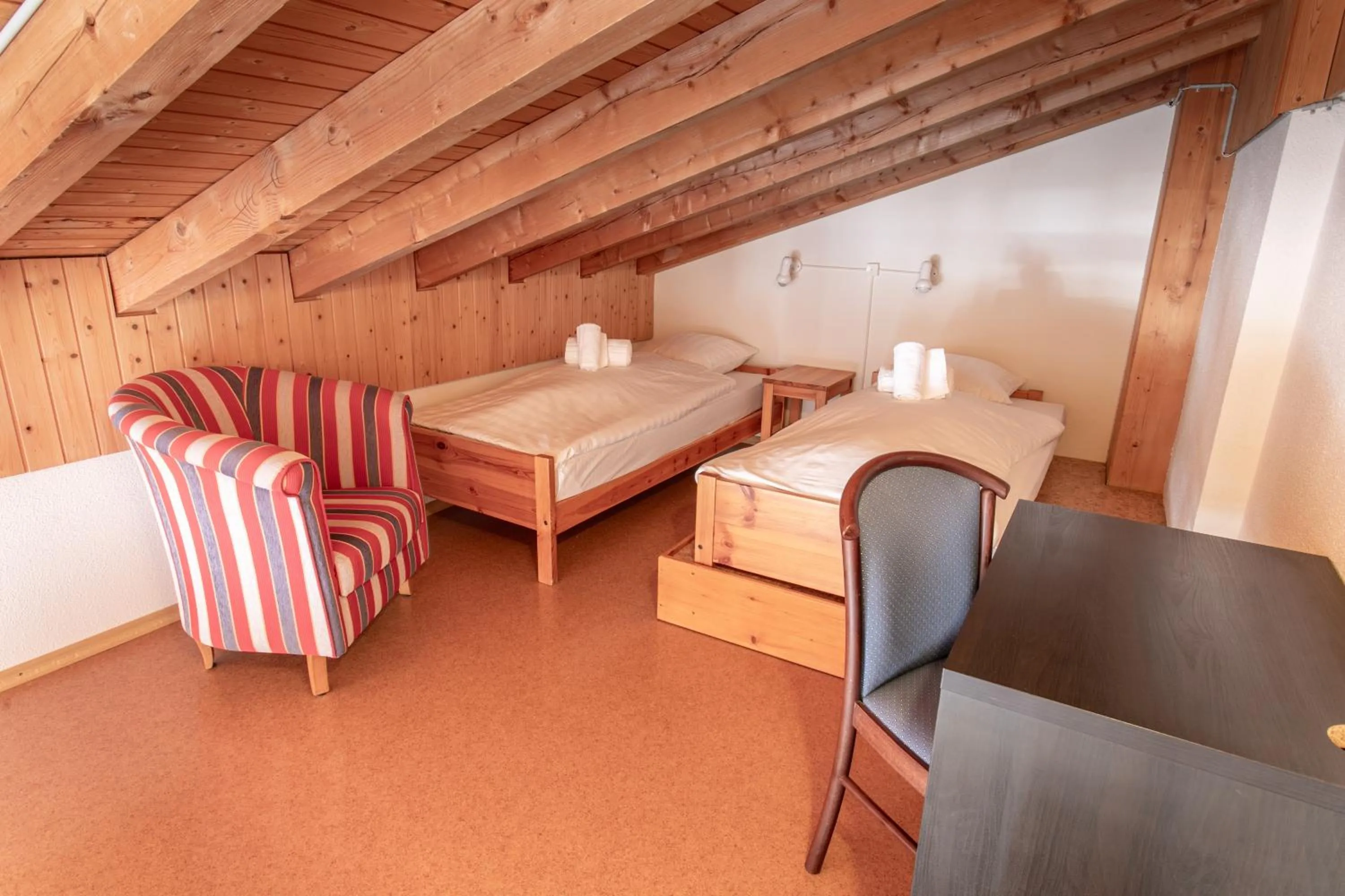 Bed in Hôtel Les Sources