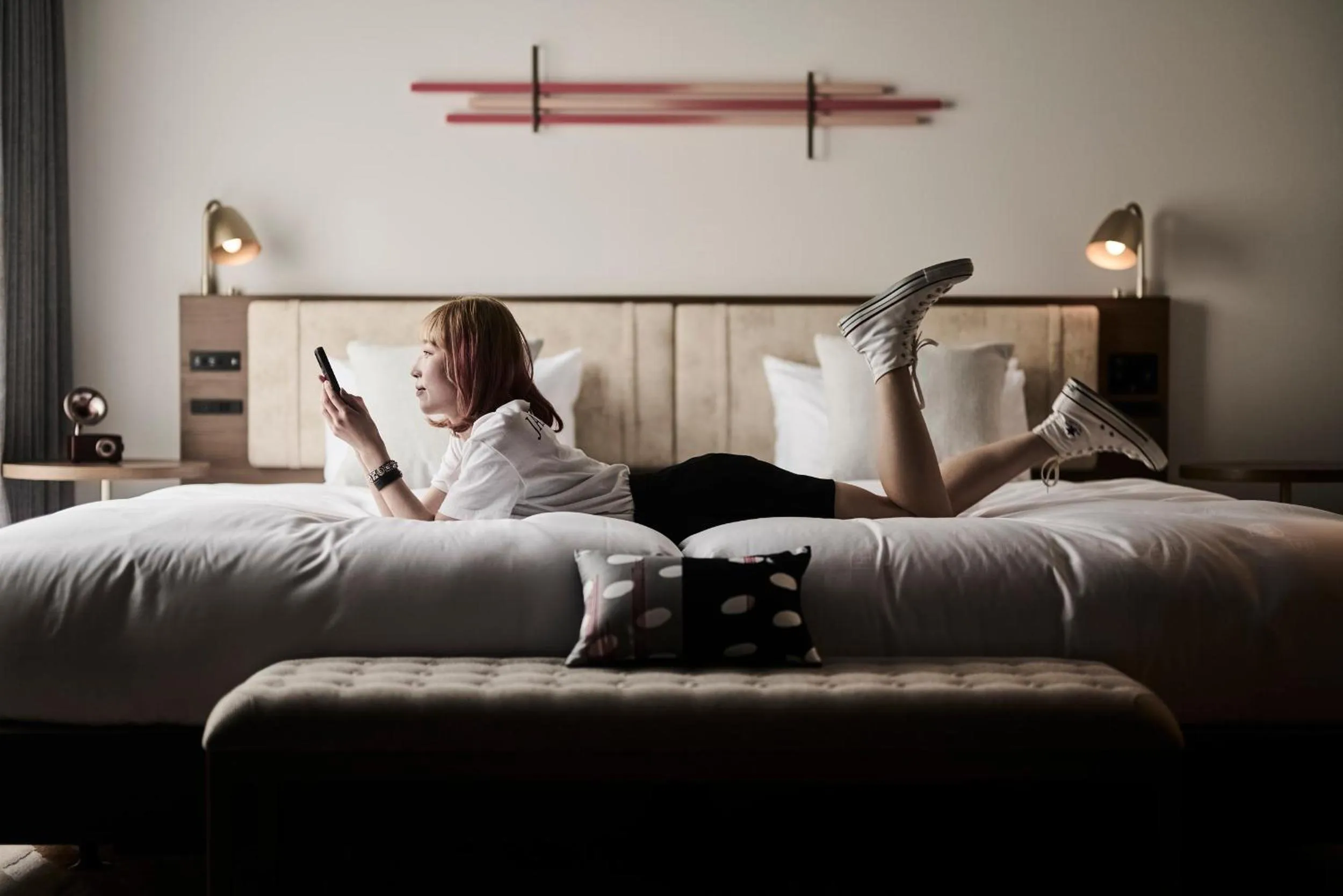 People, Bed in The Royal Park Canvas - Kyoto Nijo