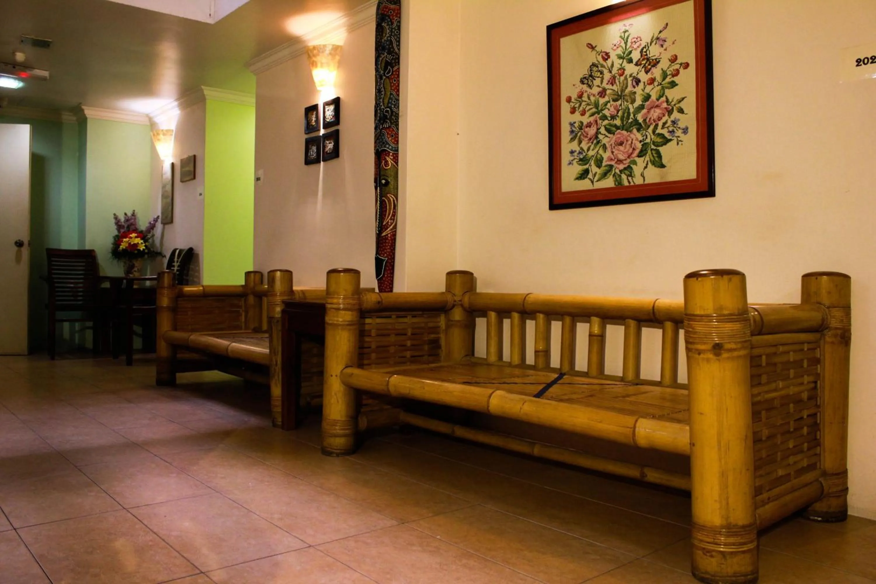 Seating area in Hotel Johan