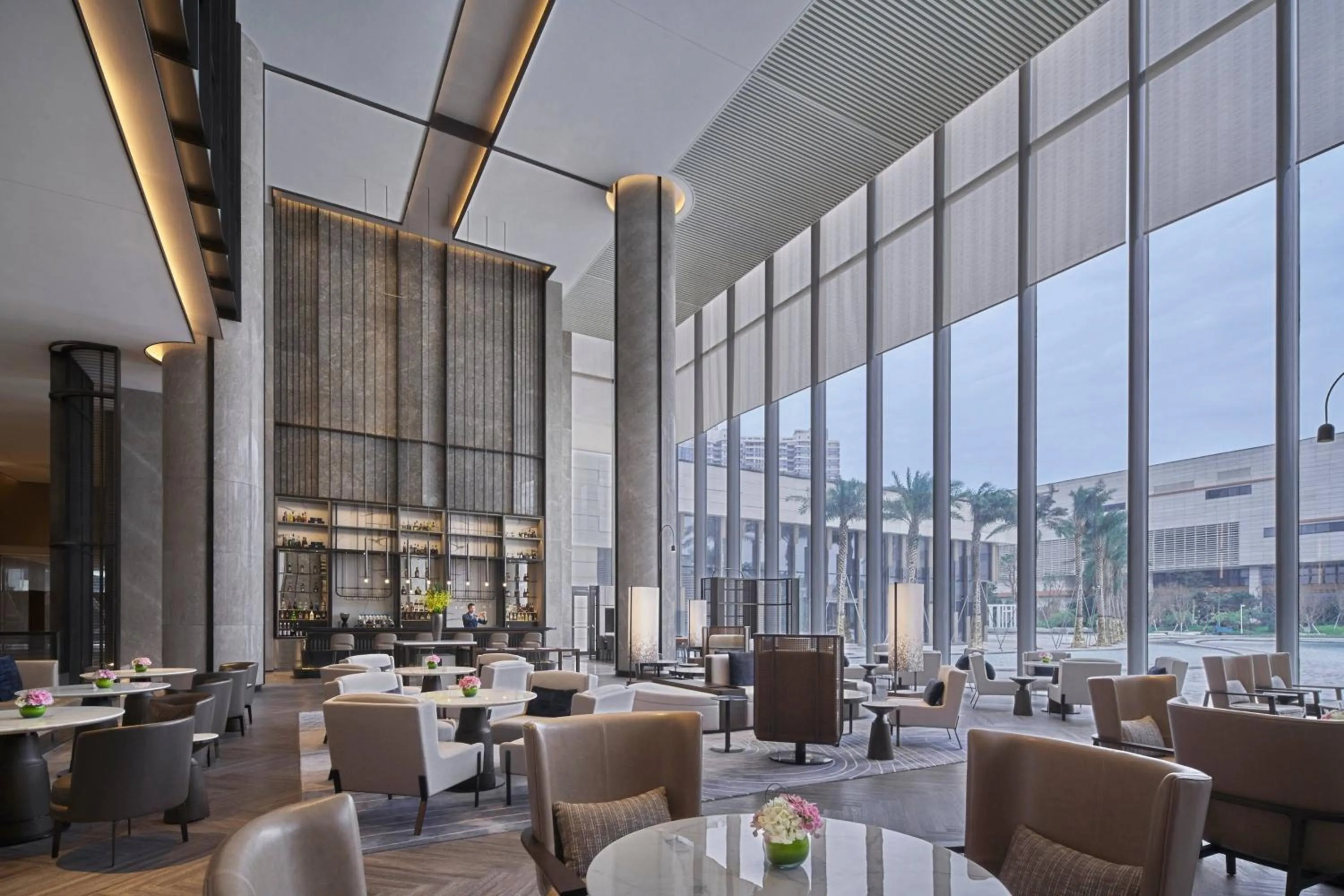 Lounge or bar in Fuzhou Marriott Hotel Riverside