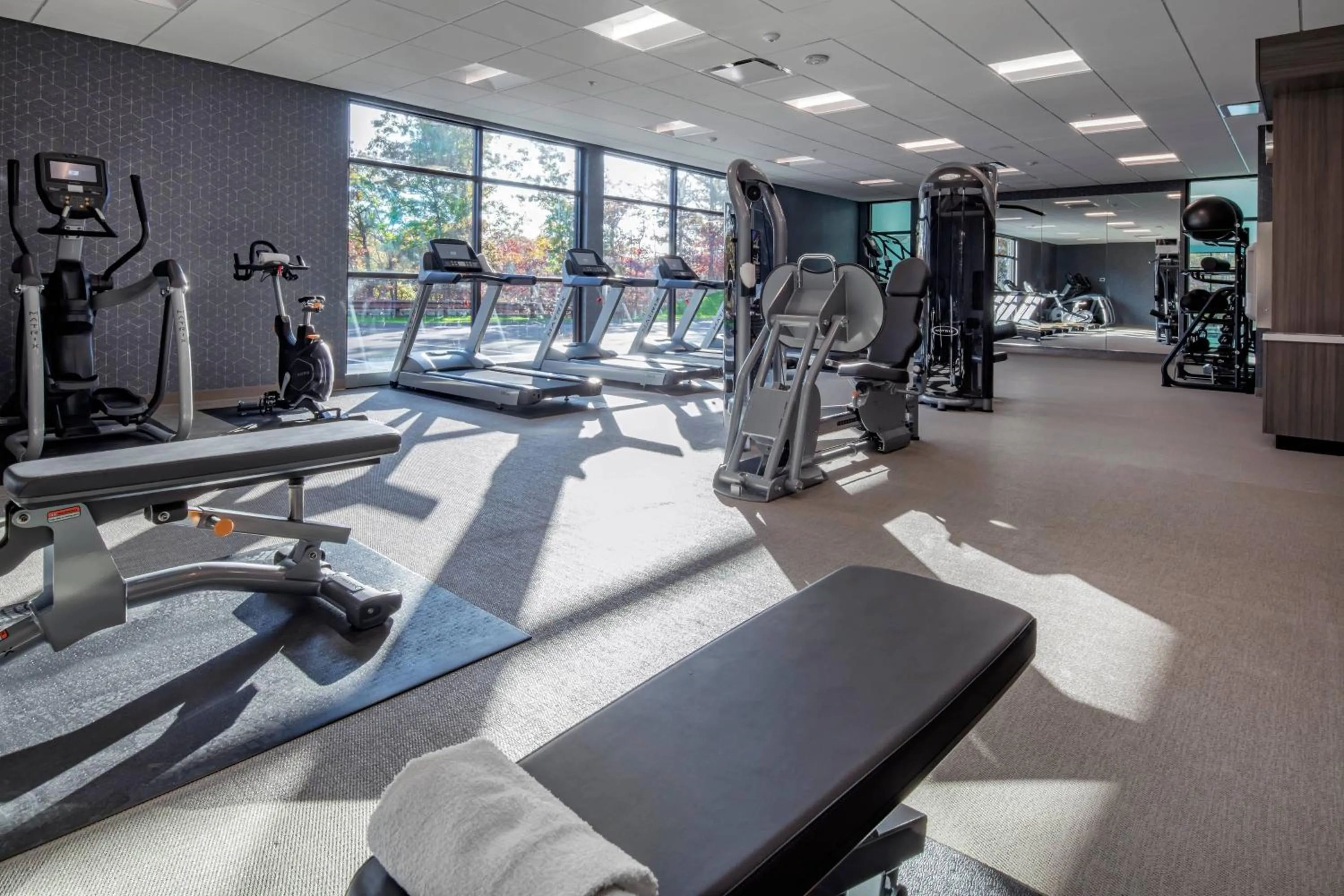 Fitness centre/facilities in TownePlace Suites By Marriott Wrentham Plainville