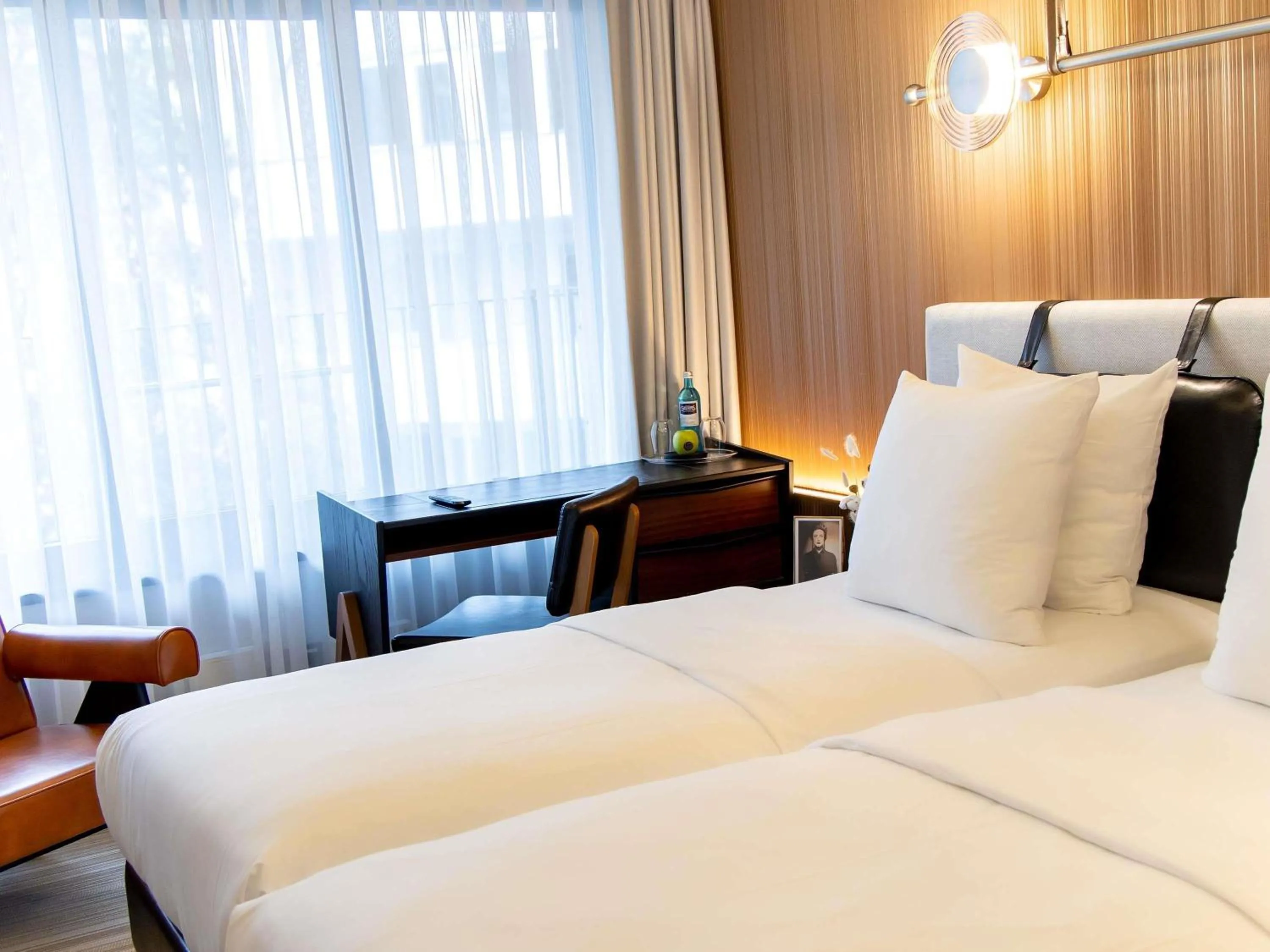 Bedroom, Bed in MUZE Hotel Dusseldorf - Handwritten Collection