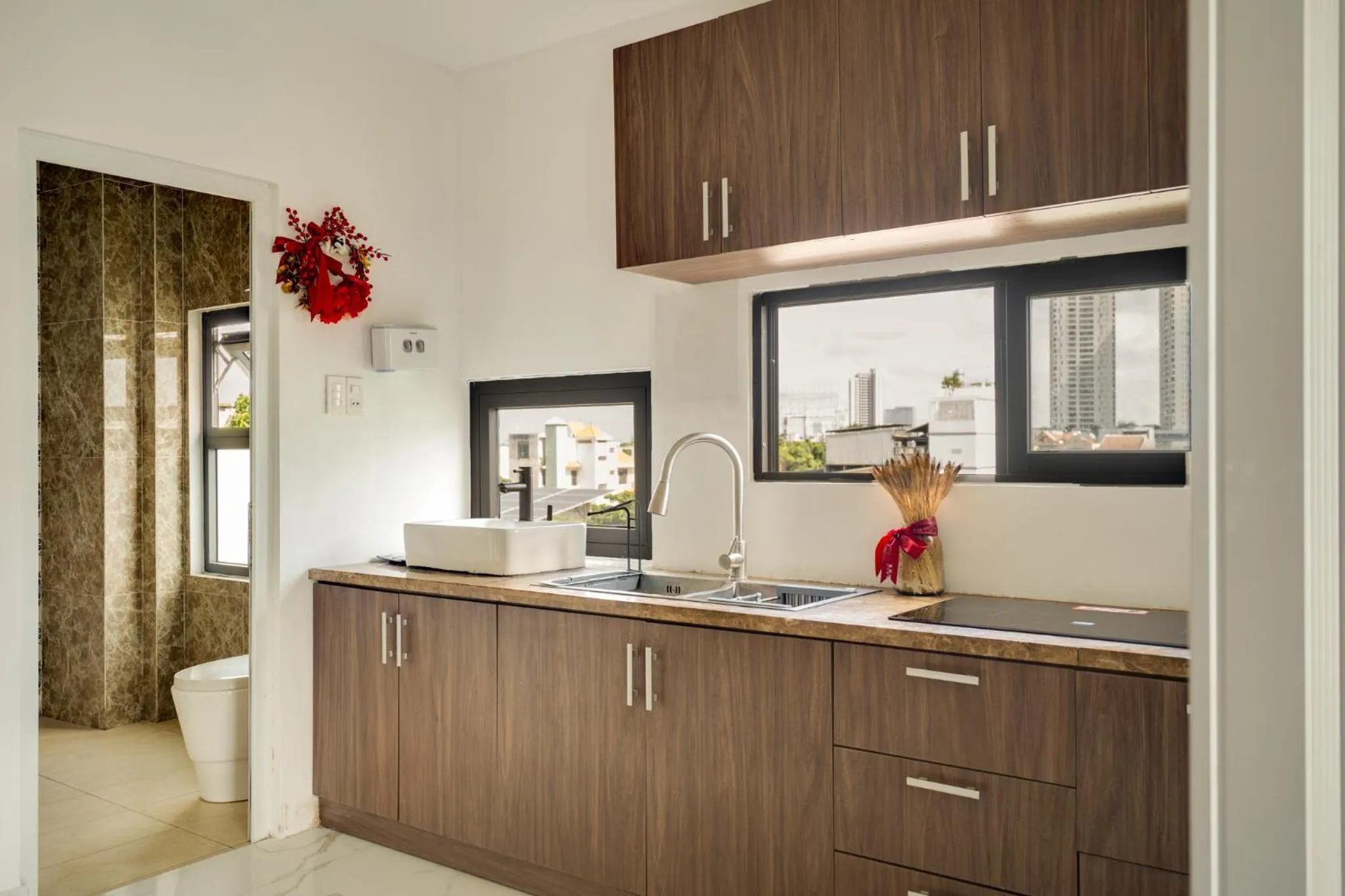 Kitchen or kitchenette in Cherry Apartment - Thao Dien Centre