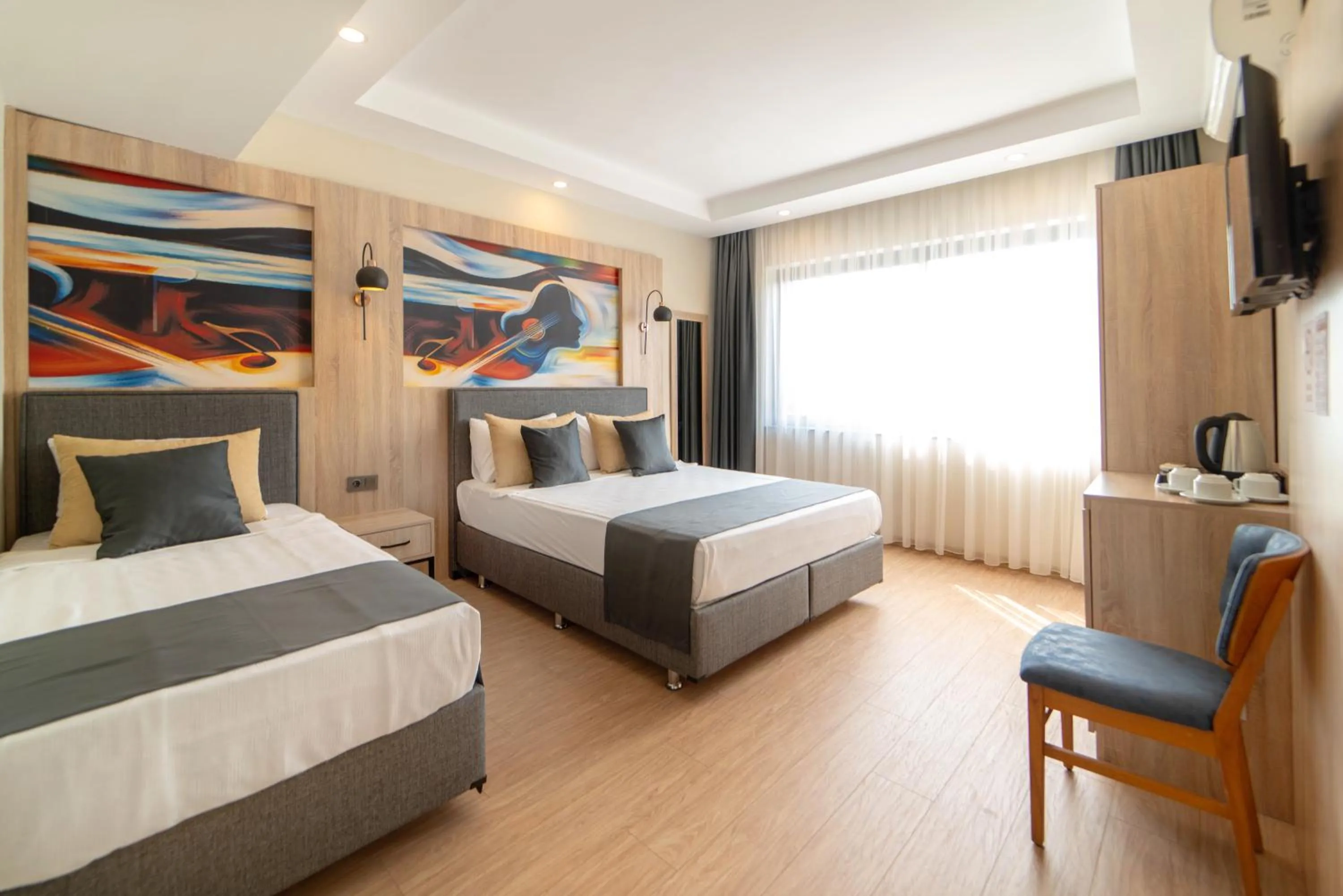 Bed in Deniz Boutique Hotel