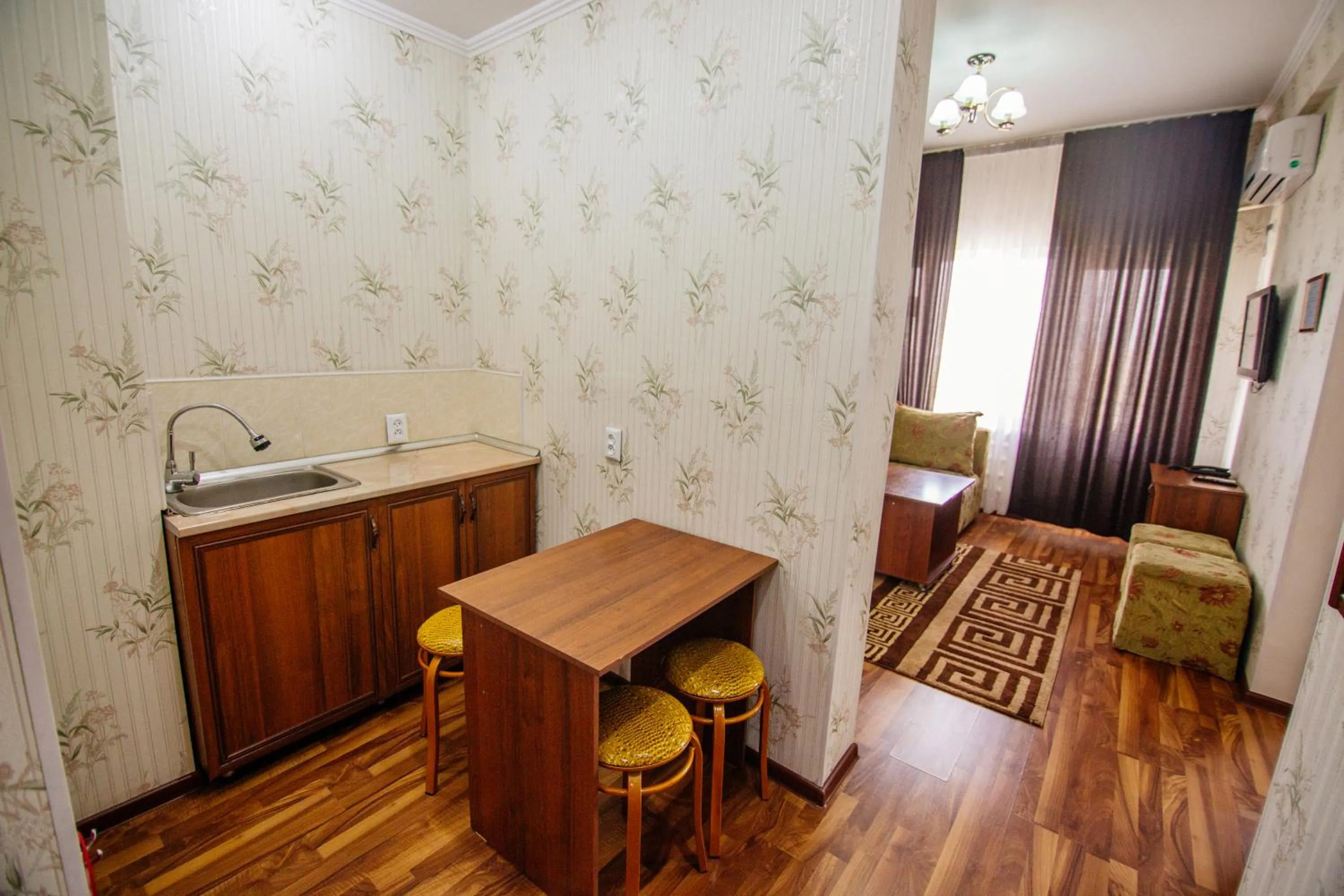 Bed in Hotel Osh-Nuru