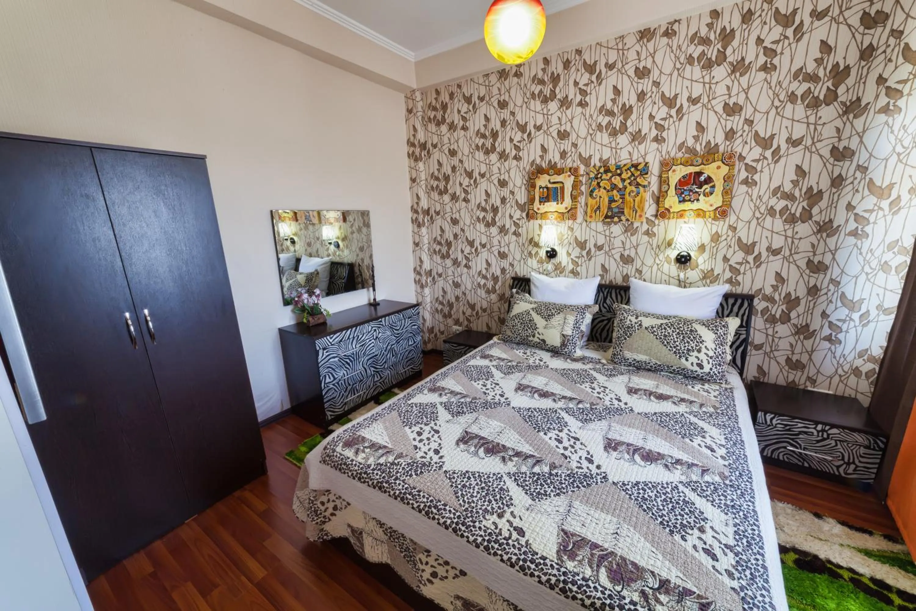 Bed in Hotel Osh-Nuru