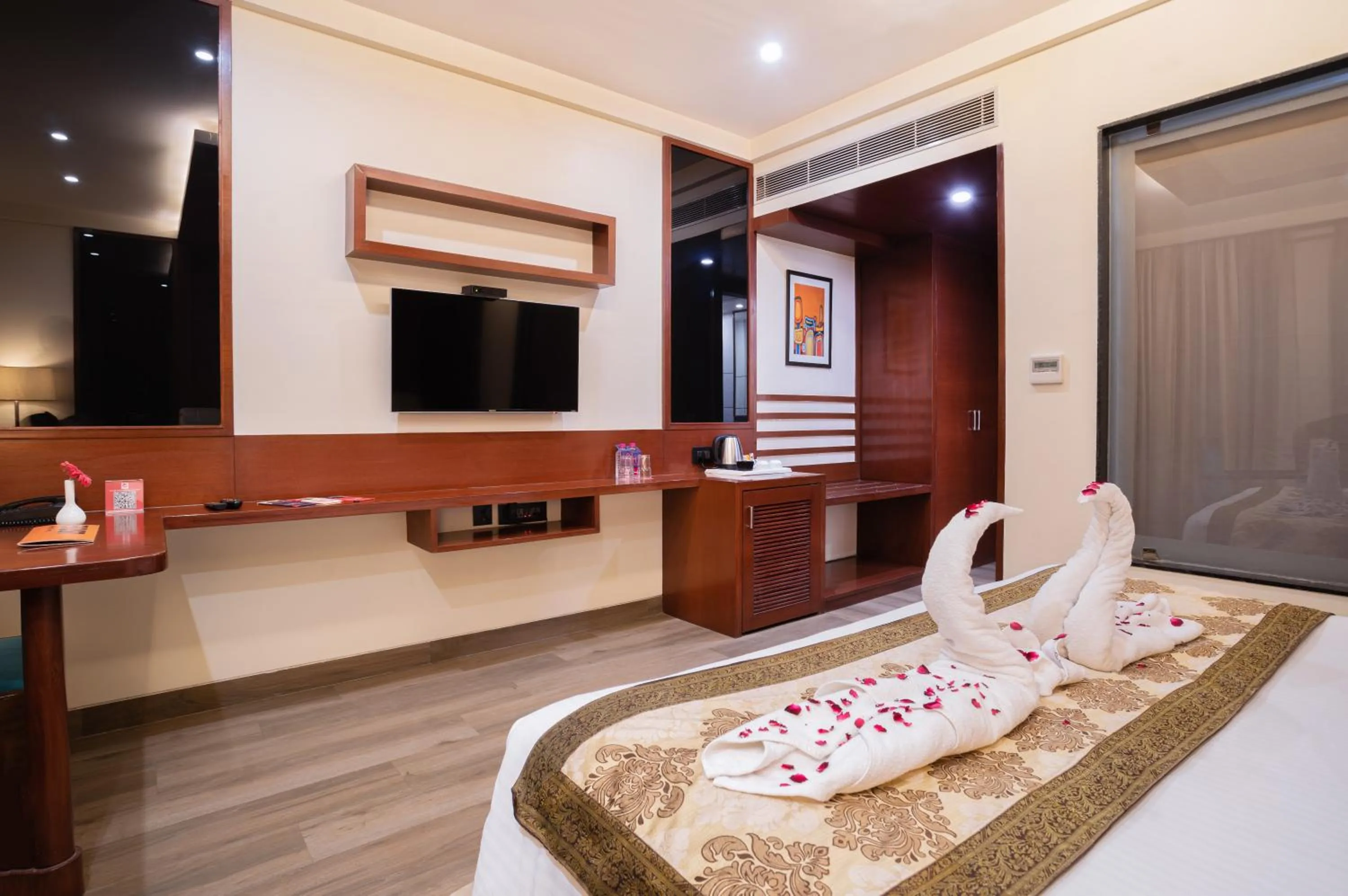 View (from property/room), Bed in Spree Hotel Jaipur