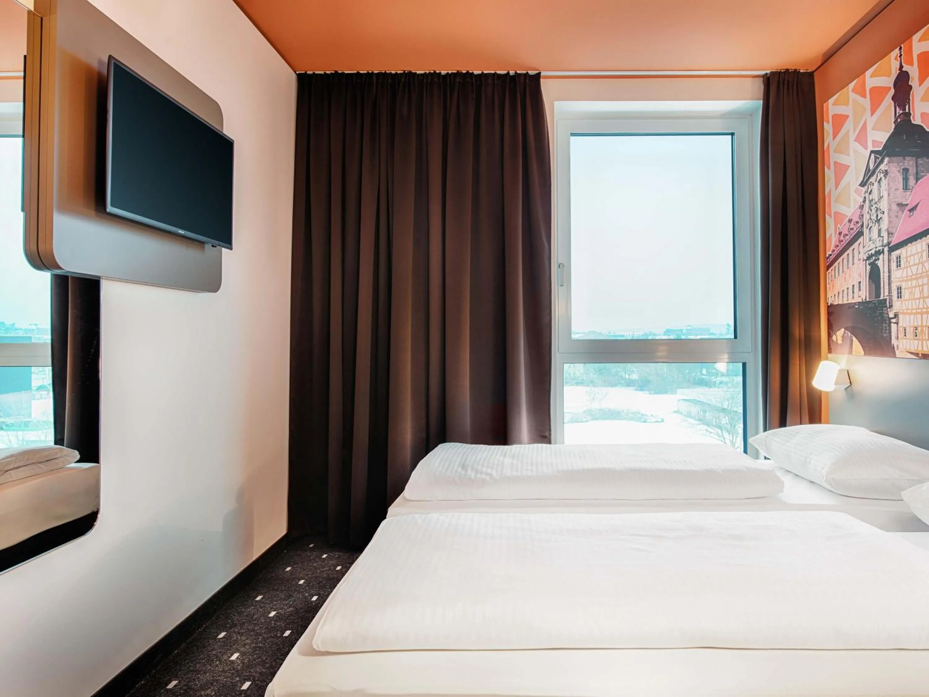 Photo of the whole room, Bed in B&B Hotel Bamberg