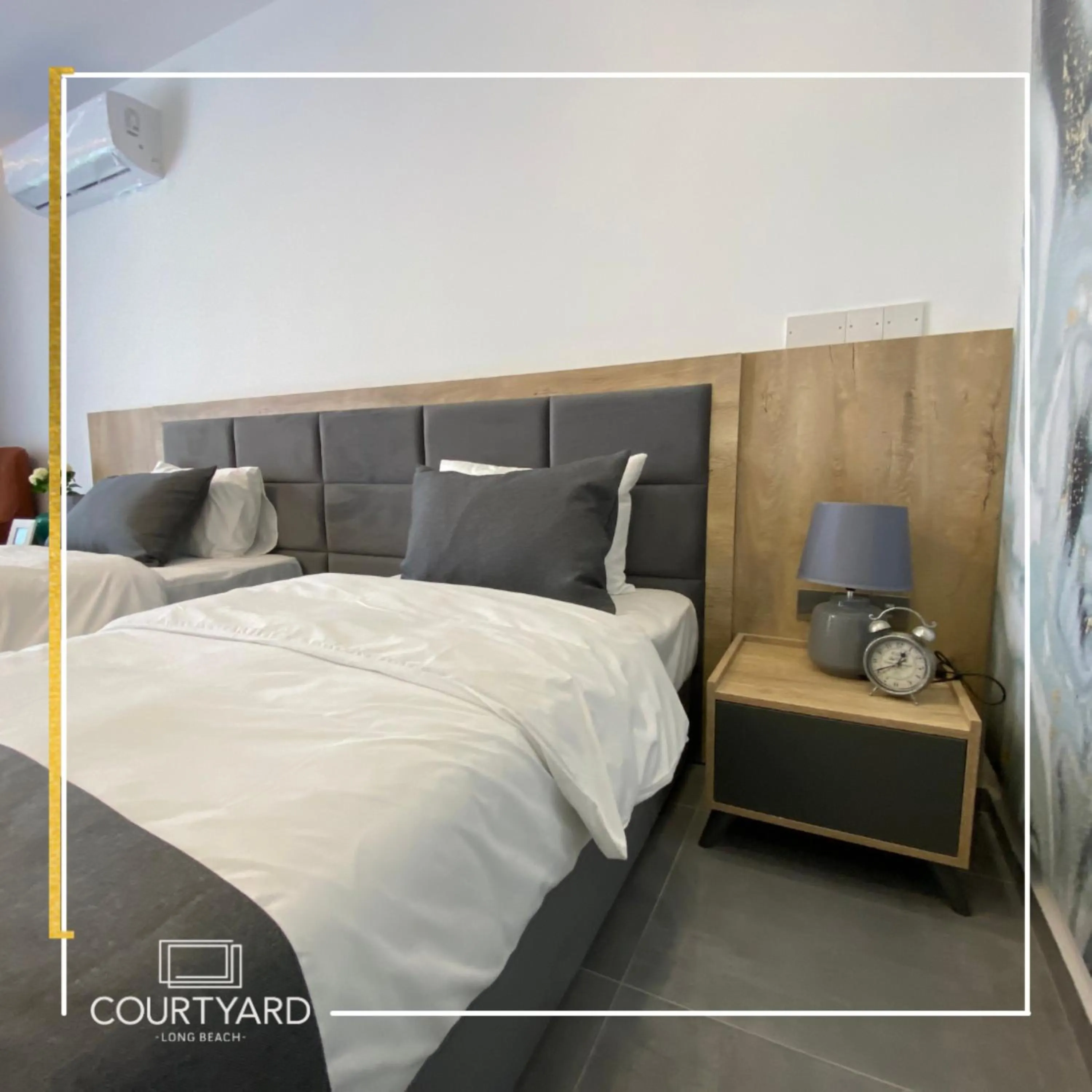 Bed in Courtyard Long Beach Holiday Resort