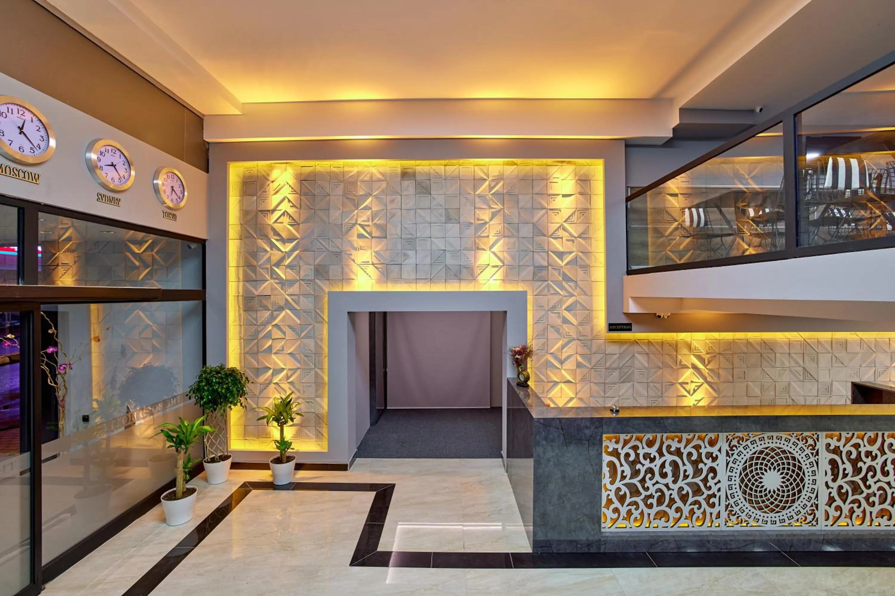 Lobby or reception in The Bold Hotel