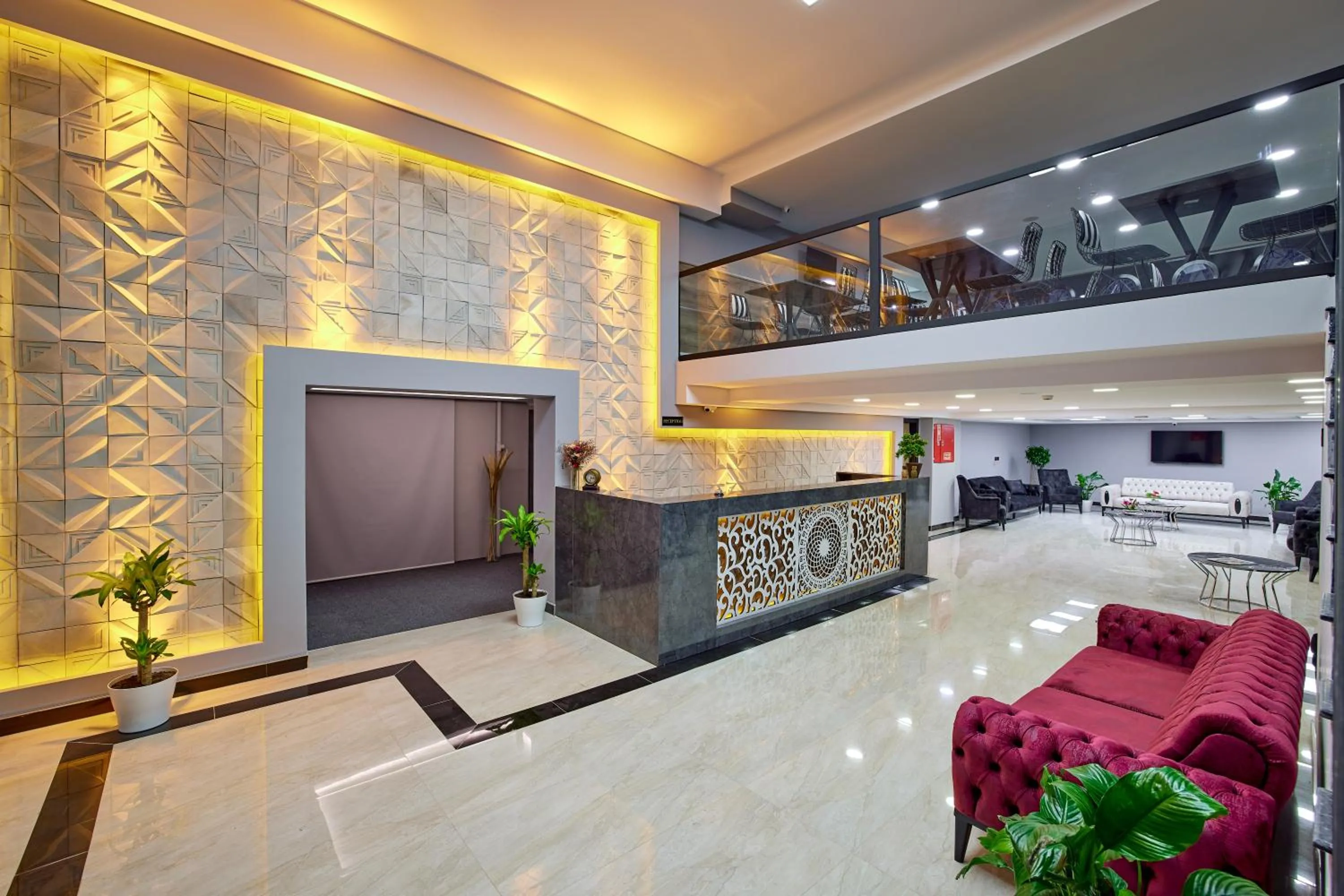 Lobby or reception in The Bold Hotel